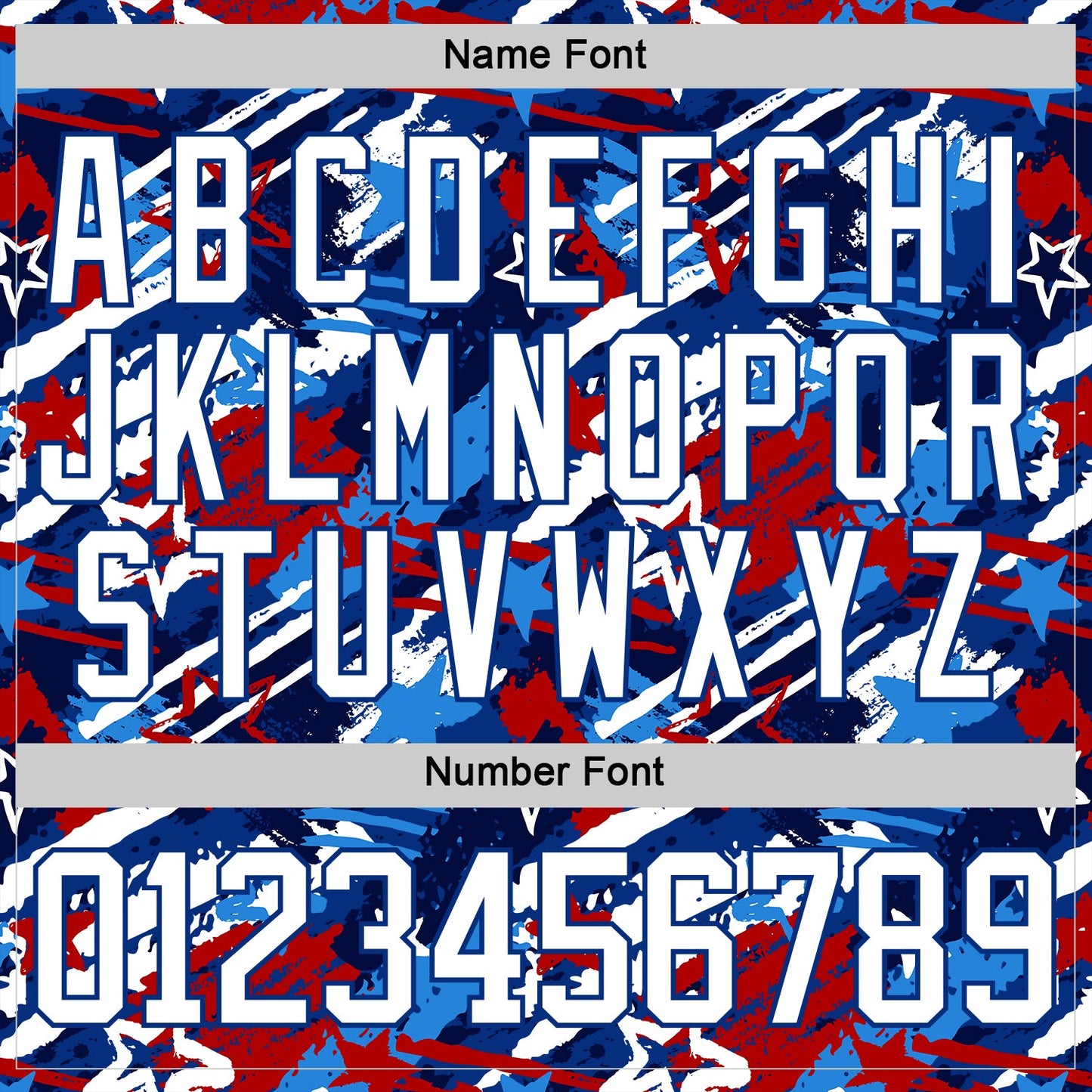 Custom Royal White-Red American Flag Hockey Lace Neck Jersey view 6