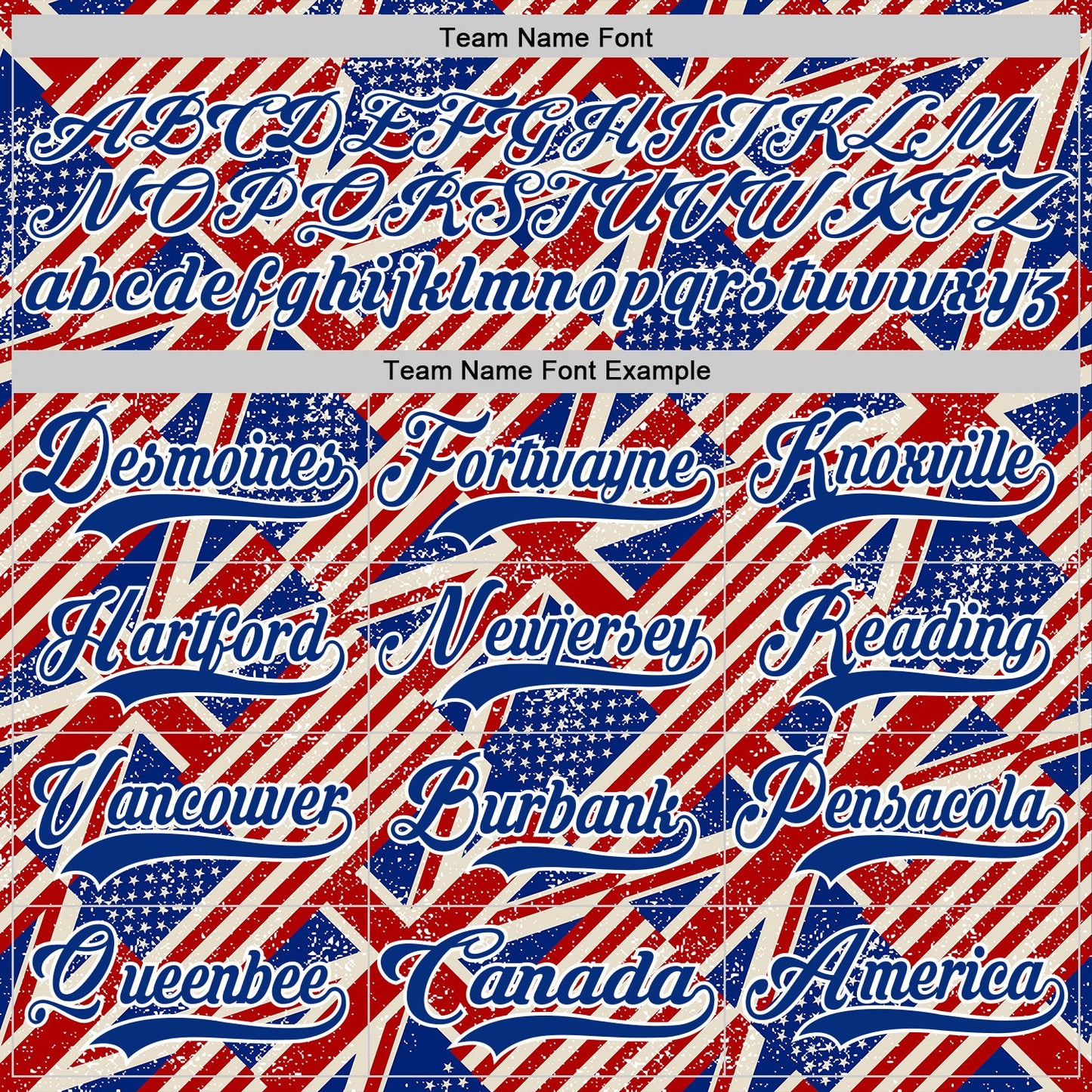 Custom Royal Red Cream-White American Flag Grunge Hockey Lace Neck Jersey view 6