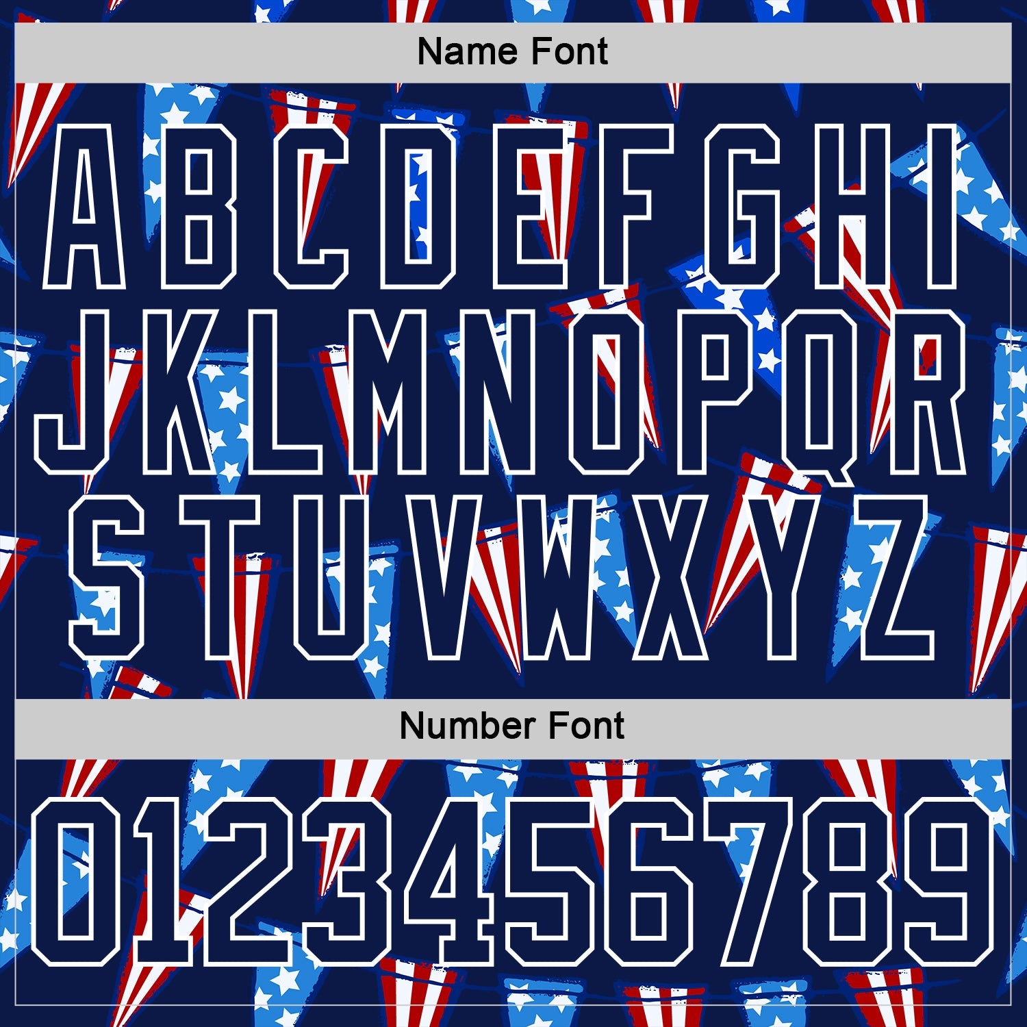 Custom Navy Red Royal-White American Flag Hockey Lace Neck Jersey view 6