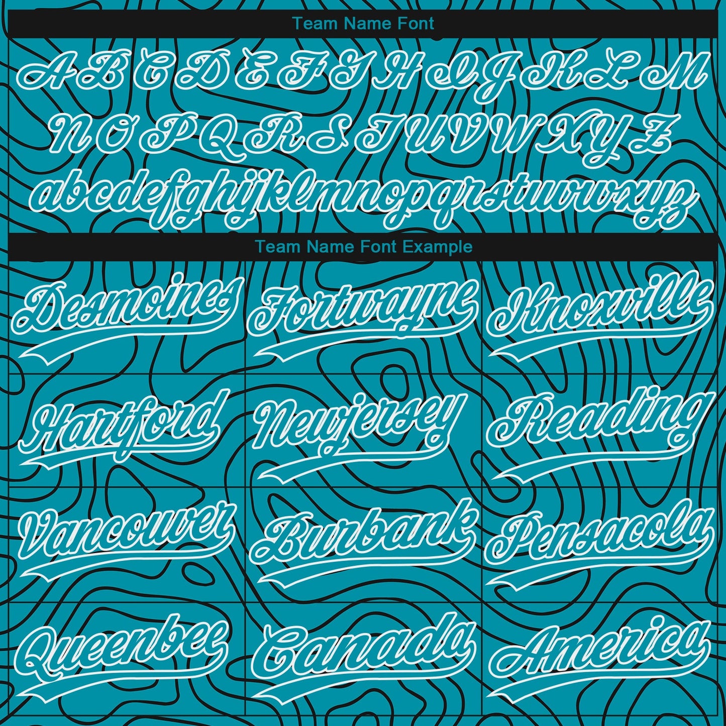 Custom Teal Teal-Black 3D Pattern Design Authentic Baseball Jersey view 4