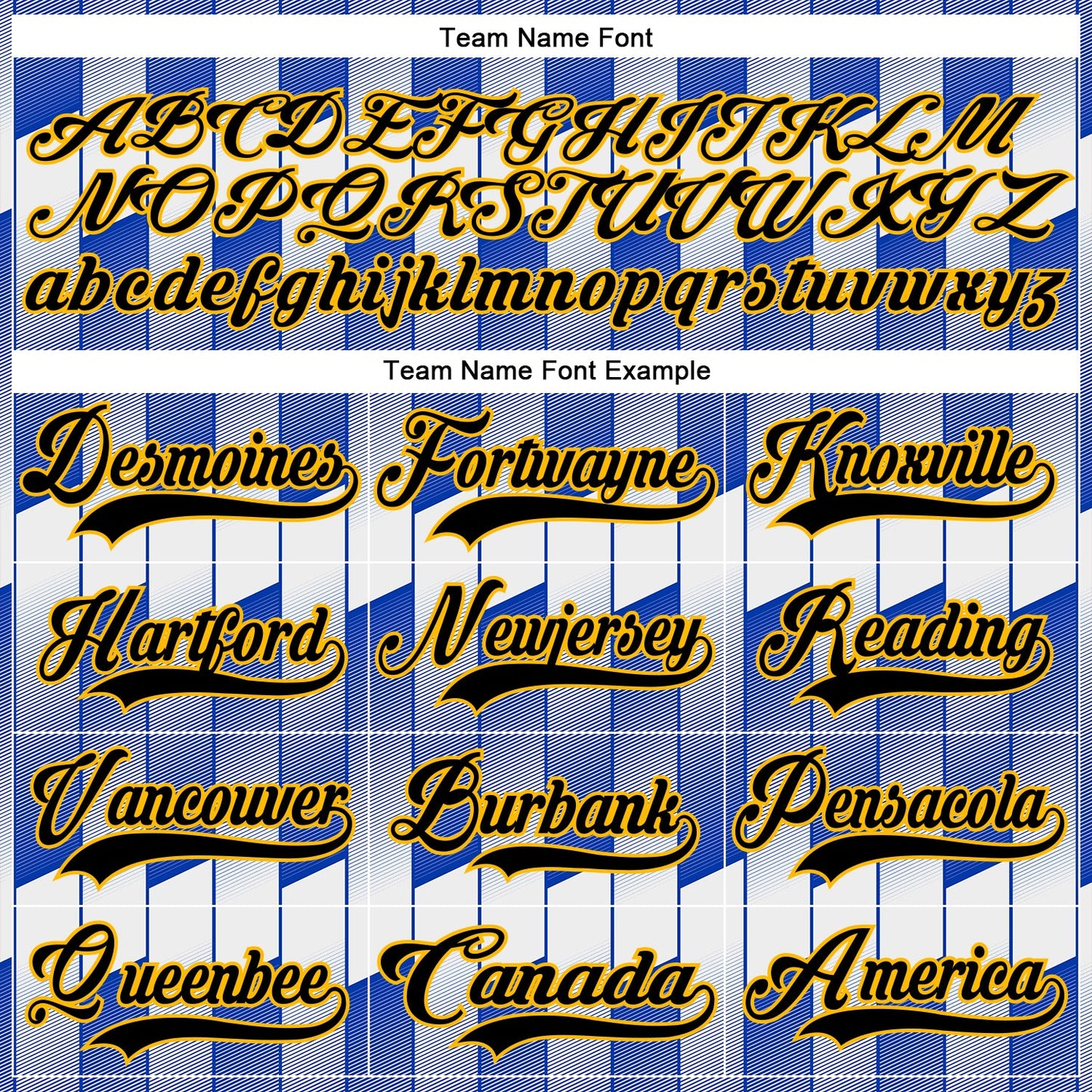 Custom White Black Thunder Blue-Gold Stripe Gradient Hockey Lace Neck Jersey view 6