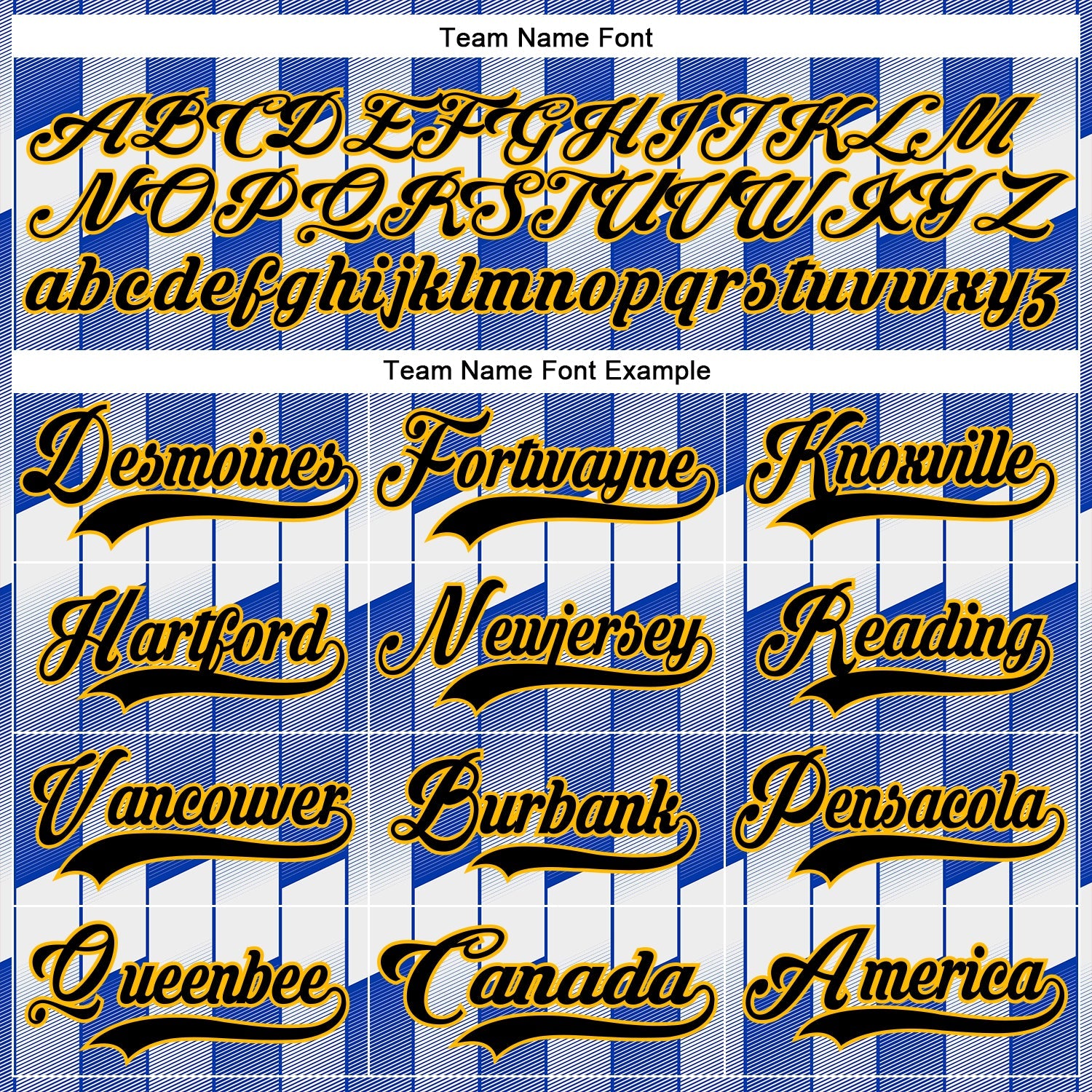 Custom White Black Thunder Blue-Gold Stripe Gradient Hockey Lace Neck Jersey view 6