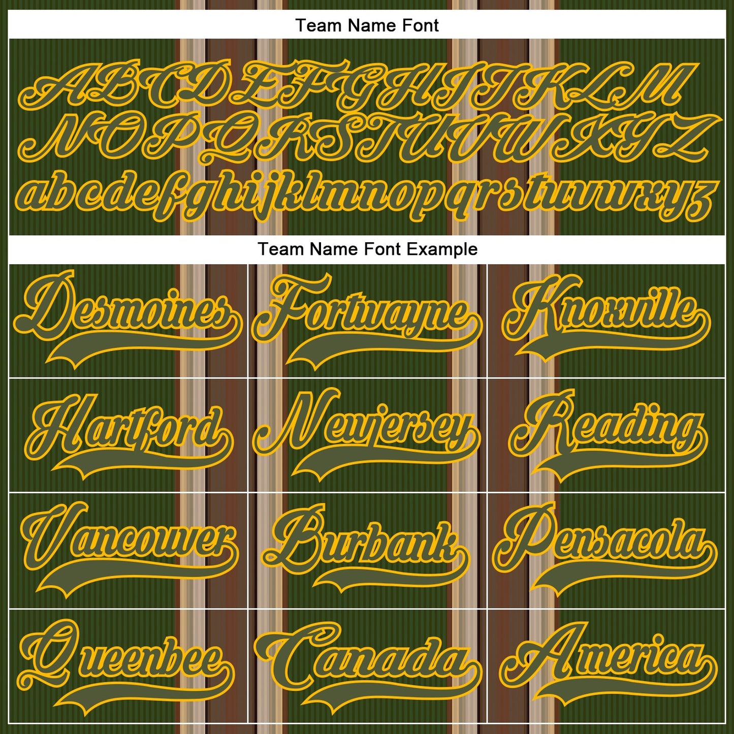 Custom Olive Brown Cream Gold-White Stripe Hockey Lace Neck Jersey view 6