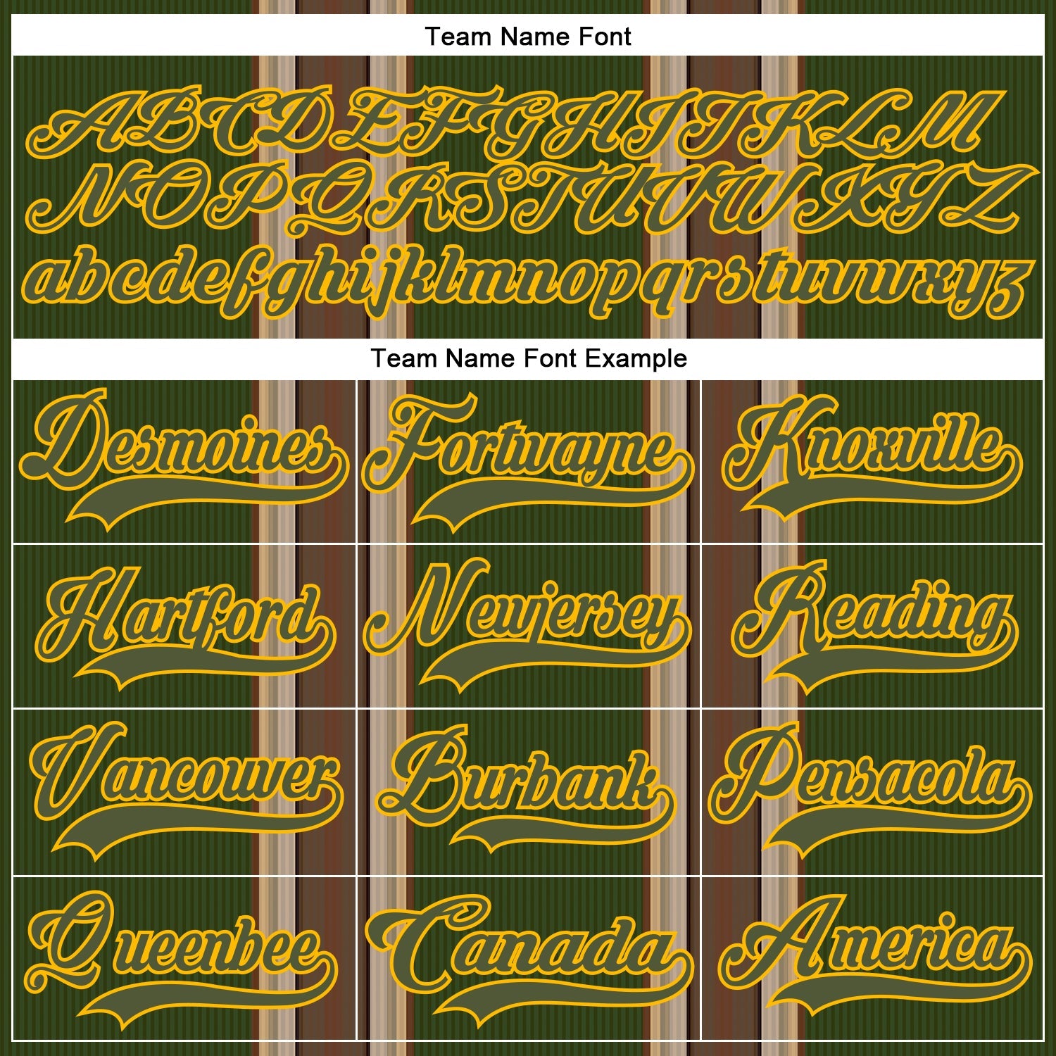 Custom Olive Brown Cream Gold-White Stripe Hockey Lace Neck Jersey view 6