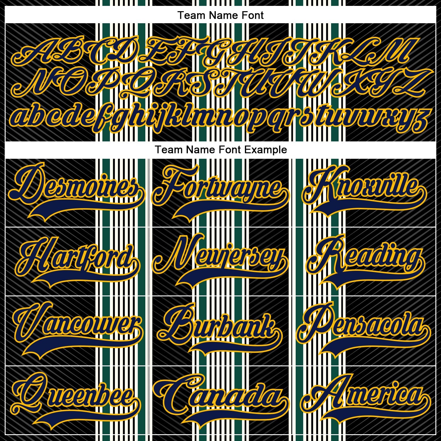 Custom Black Navy Green Red Gold-White Stripe Hockey Lace Neck Jersey view 6