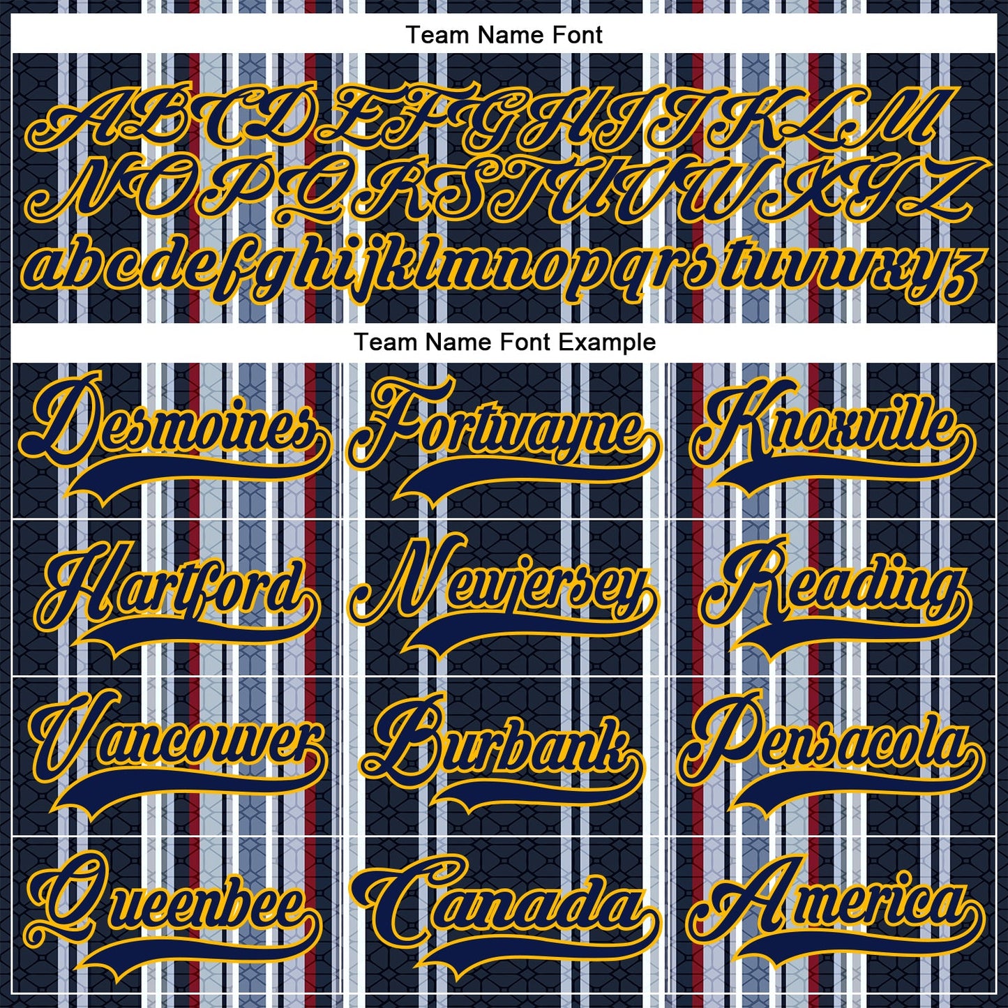 Custom Black Navy Red Gold-White Stripe Hockey Lace Neck Jersey view 6