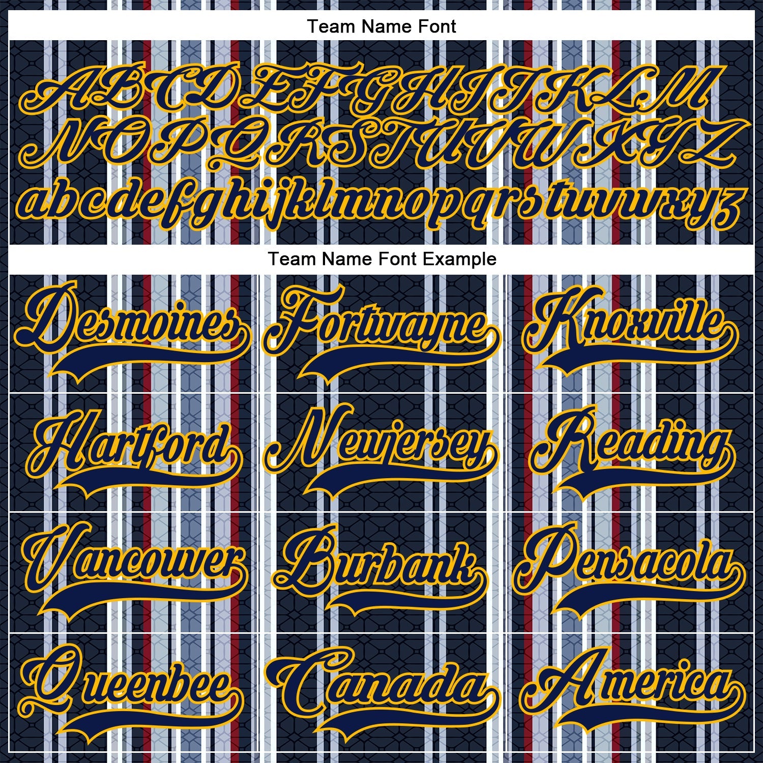 Custom Black Navy Red Gold-White Stripe Hockey Lace Neck Jersey view 6