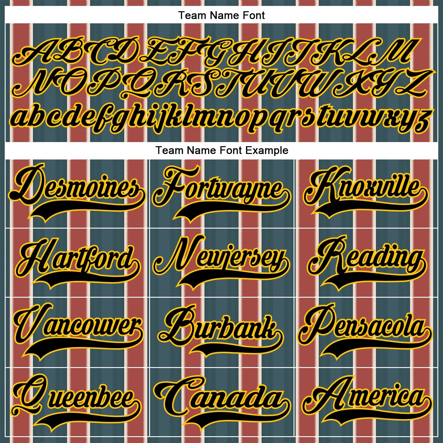 Custom Green Black Red Yellow-White Stripe Hockey Lace Neck Jersey view 6