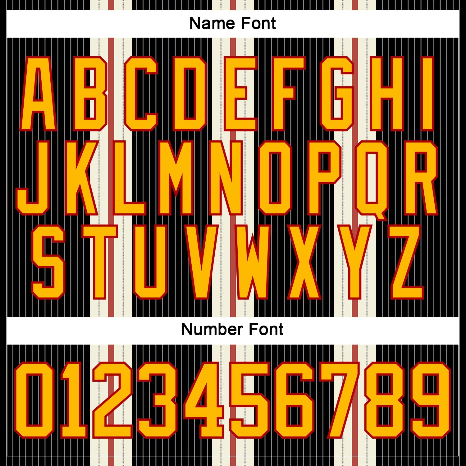 Custom Black Gold Cream-Red Stripe Hockey Lace Neck Jersey view 7