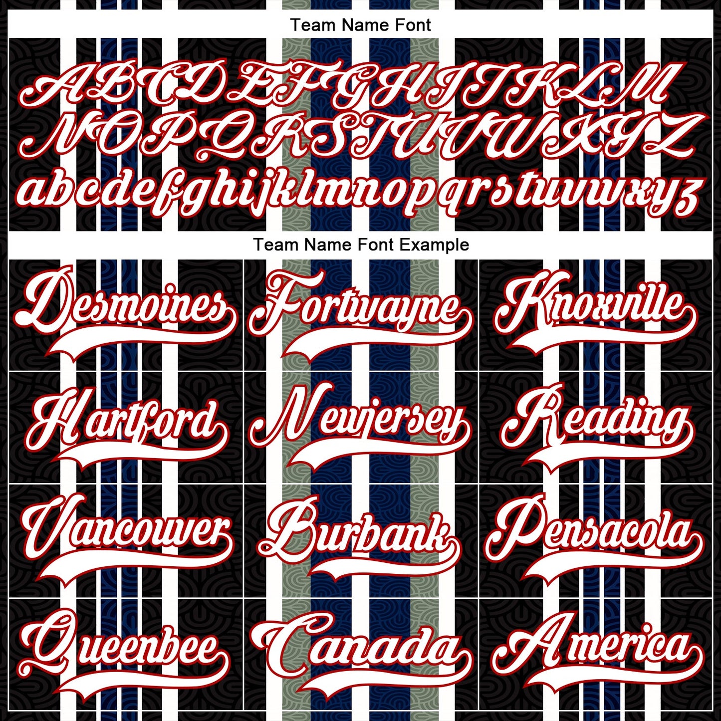 Custom Black White Green Navy-Red Stripe Hockey Lace Neck Jersey view 6