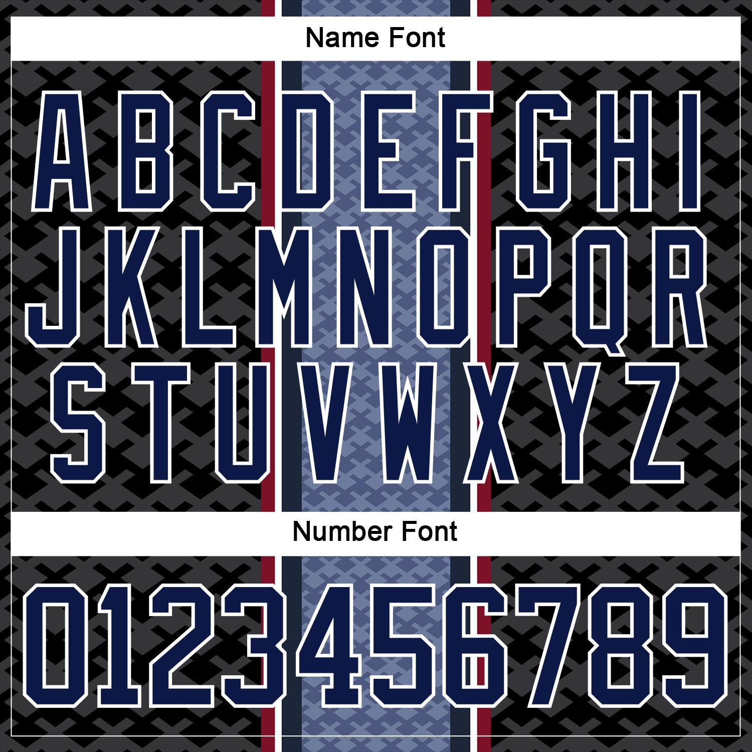 Custom Blue Navy Black Red-White Stripe Hockey Lace Neck Jersey view 6