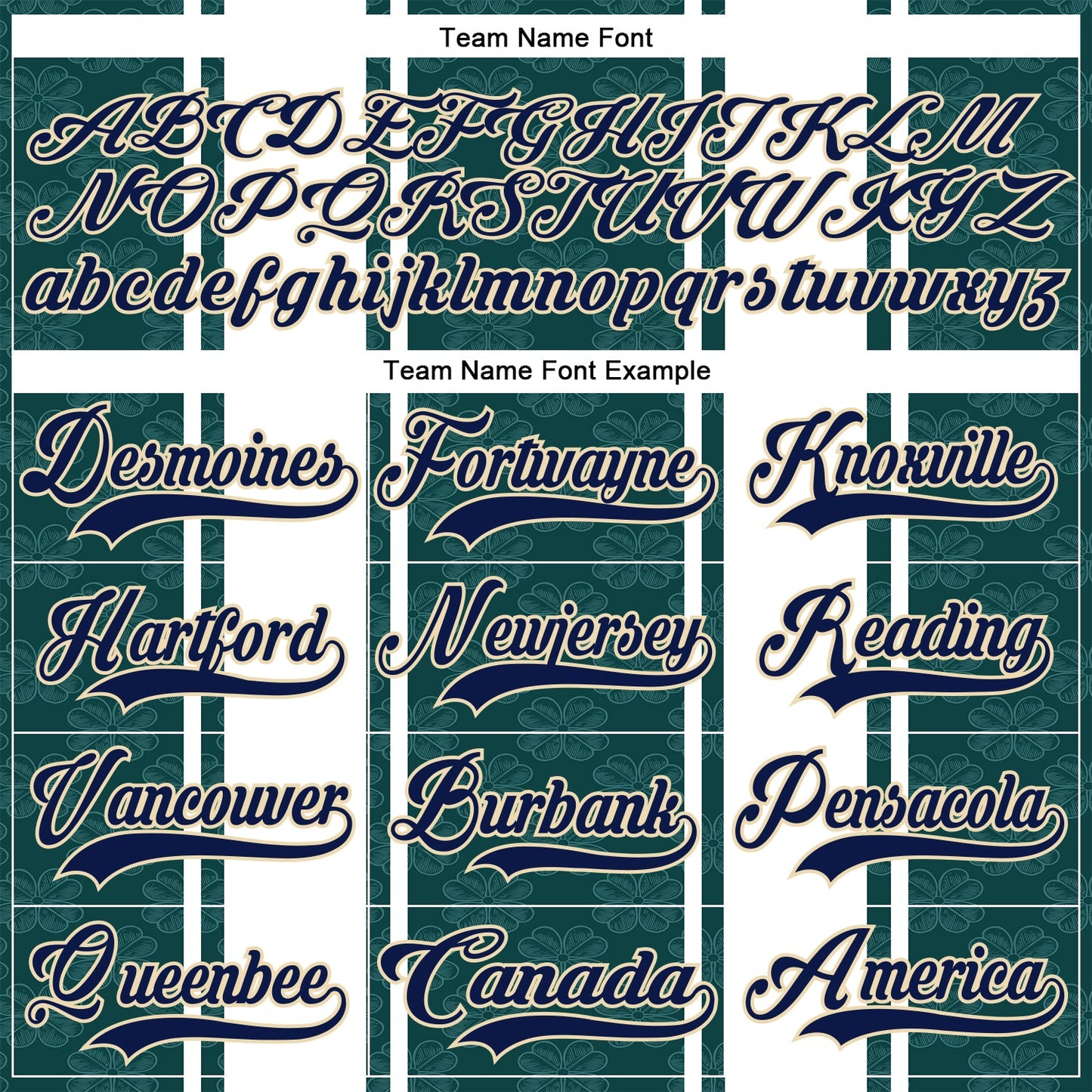 Custom Green Navy White-Cream Stripe Hockey Lace Neck Jersey view 6