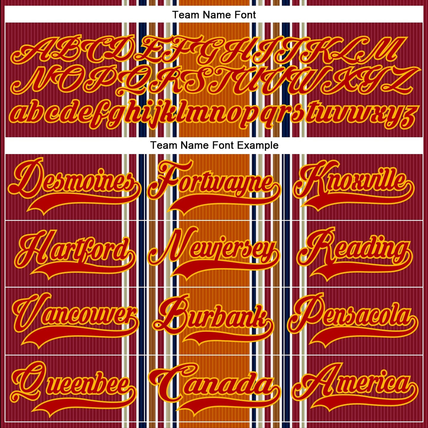Custom Orange Red Blue Gold-White Stripe Hockey Lace Neck Jersey view 6