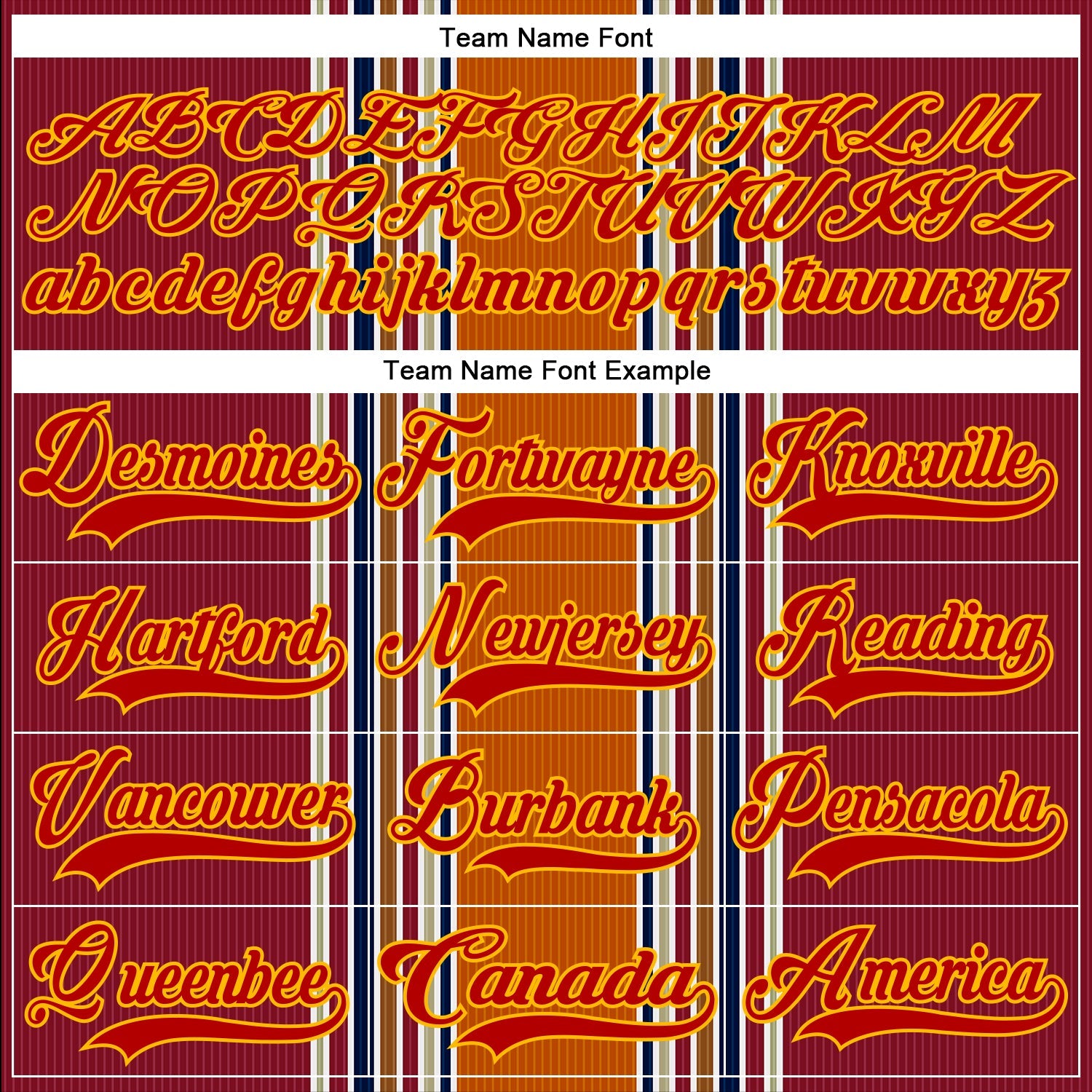Custom Orange Red Blue Gold-White Stripe Hockey Lace Neck Jersey view 6