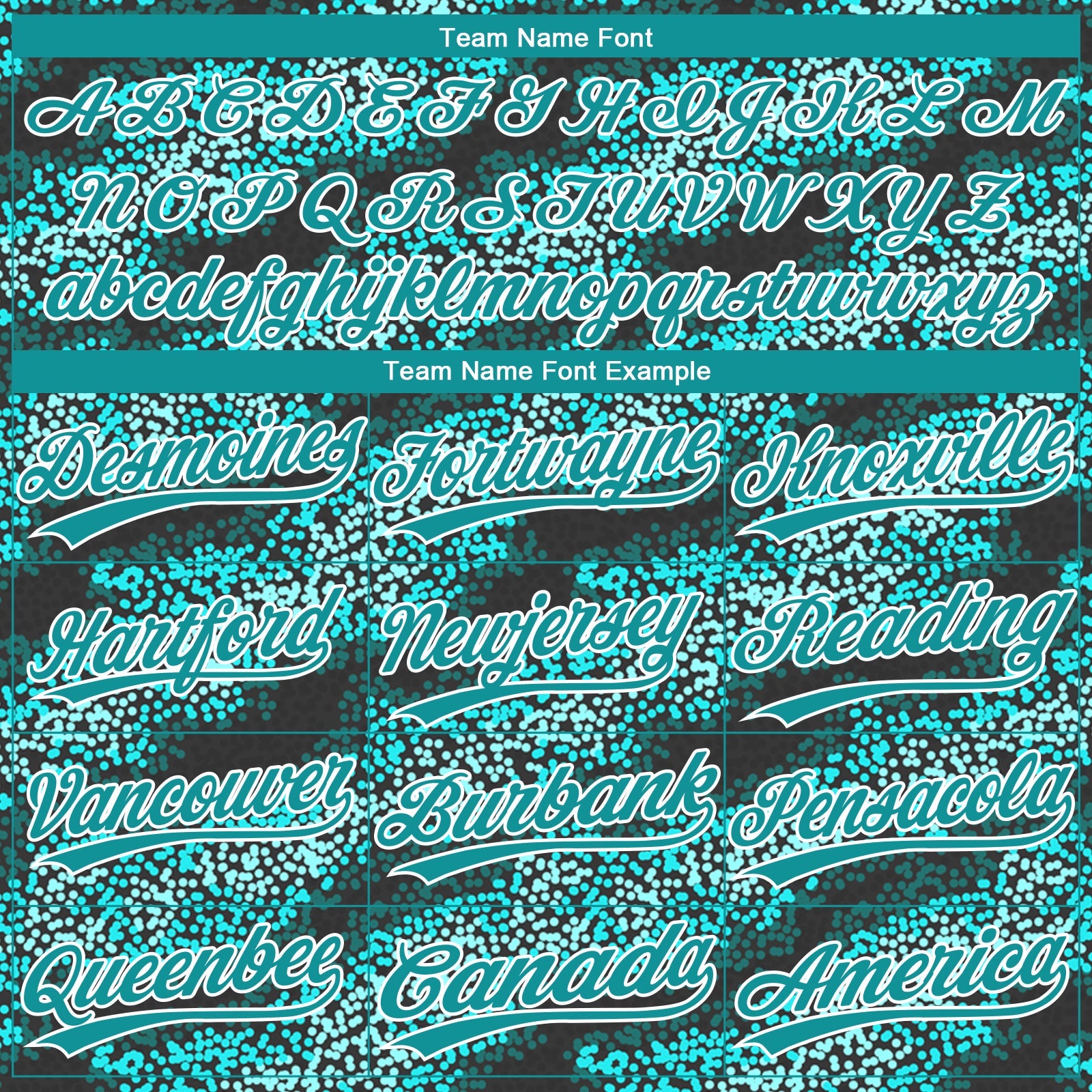 Custom Teal Teal-Black 3D Pattern Design Authentic Baseball Jersey view 4