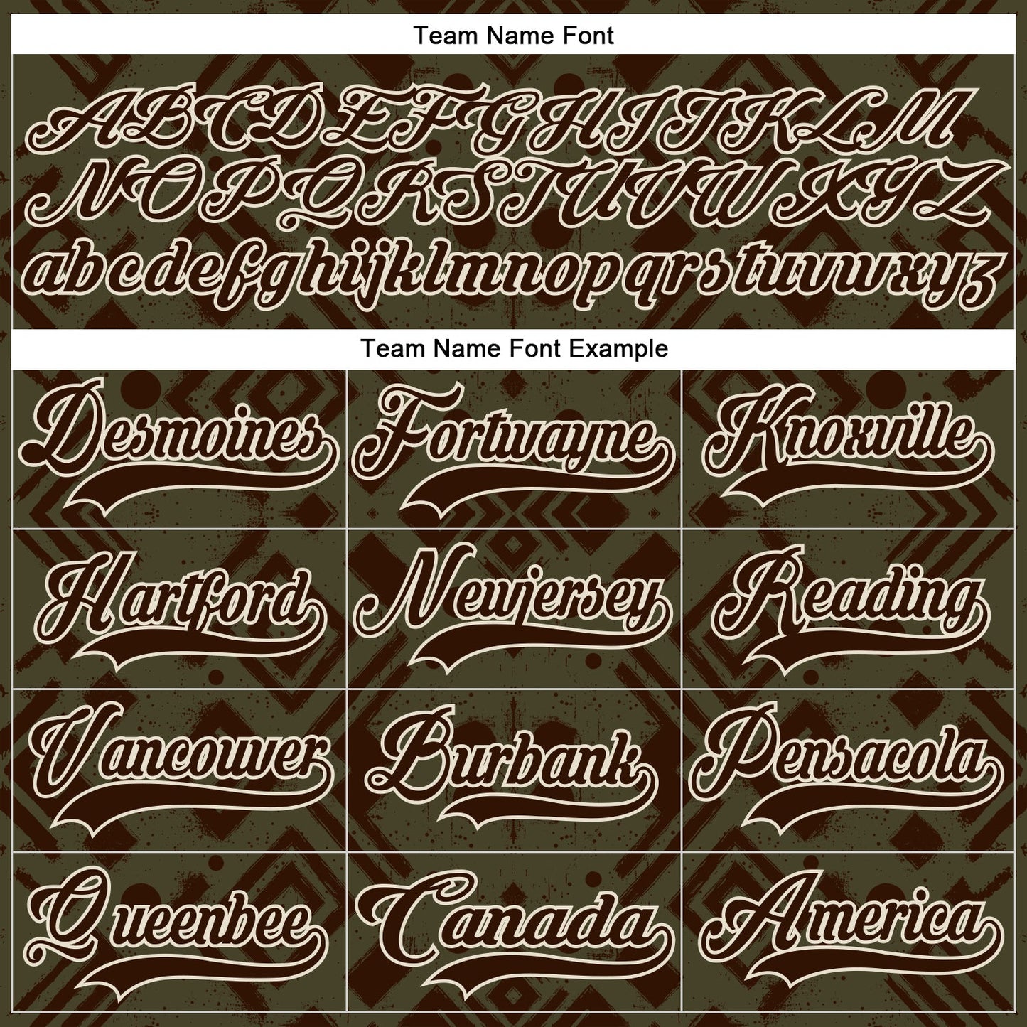 Custom Olive Brown-Cream Tribal Indigenous Grunge Geometric Splash Hockey Lace Neck Jersey view 6