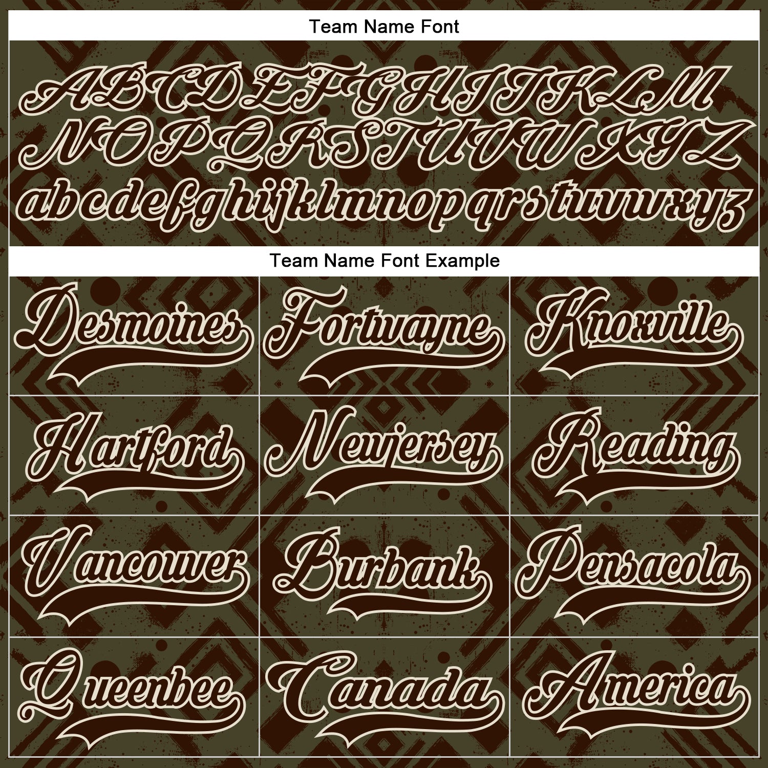 Custom Olive Brown-Cream Tribal Indigenous Grunge Geometric Splash Hockey Lace Neck Jersey view 6