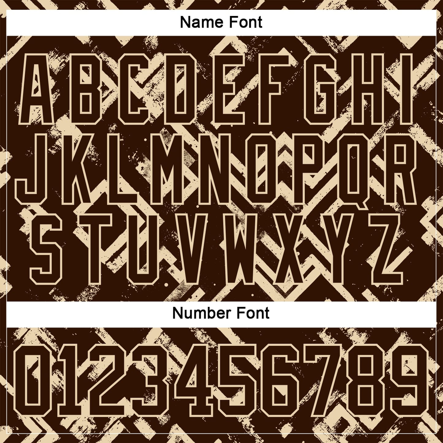 Custom Brown City Cream Tribal Indigenous Grunge Geometric Splash Hockey Lace Neck Jersey view 7
