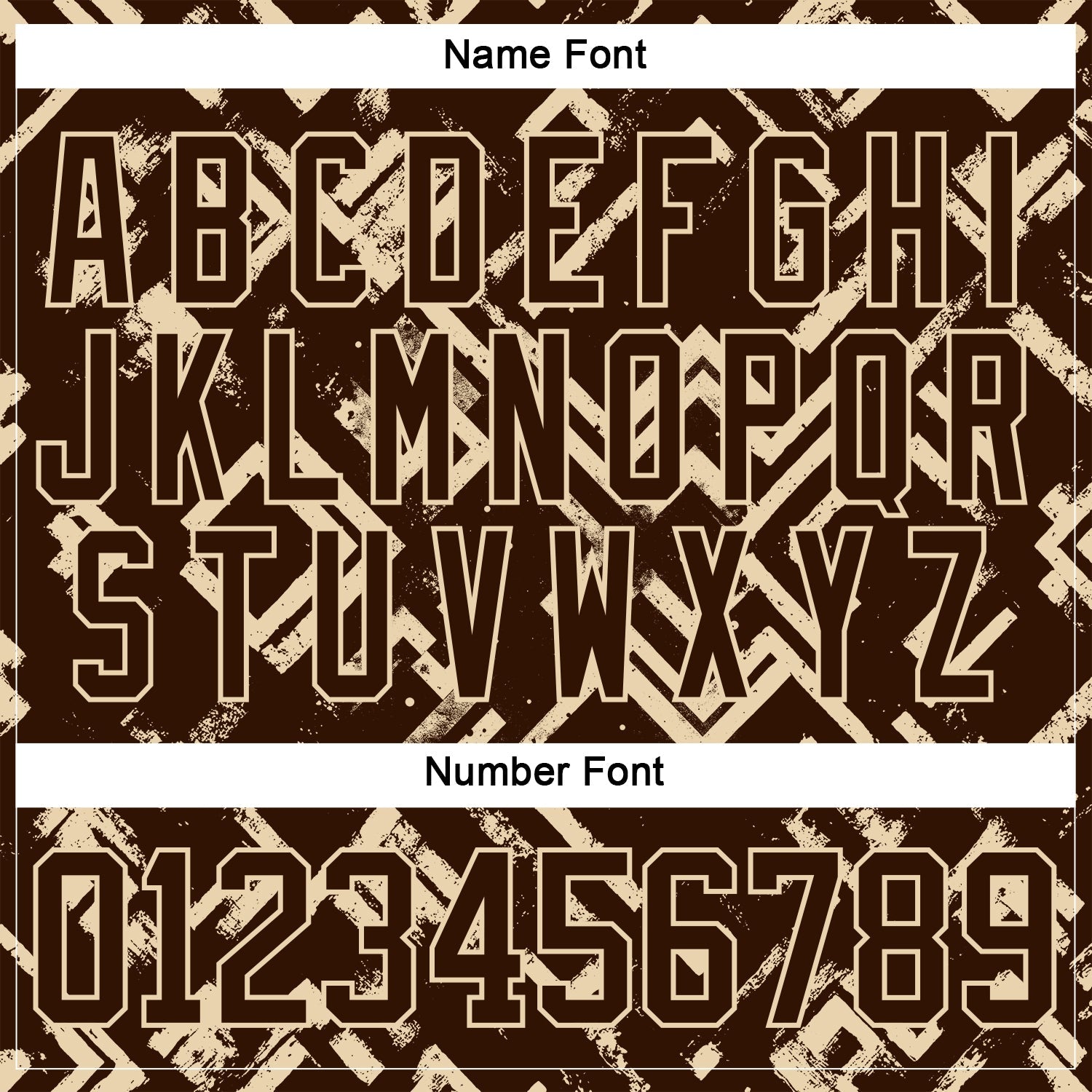 Custom Brown City Cream Tribal Indigenous Grunge Geometric Splash Hockey Lace Neck Jersey view 7