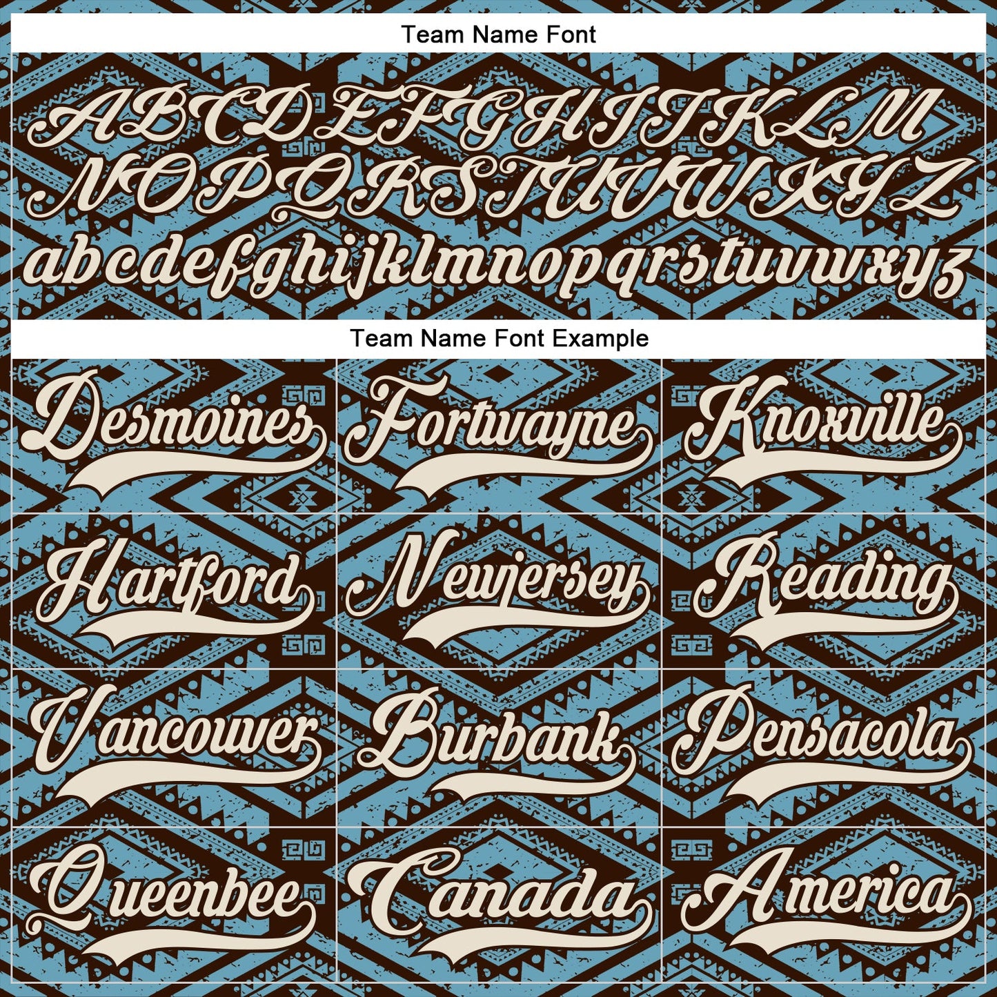 Custom Shadow Blue Cream-Brown Tribal Indigenous Grunge Geometric Splash Hockey Lace Neck Jersey view 6