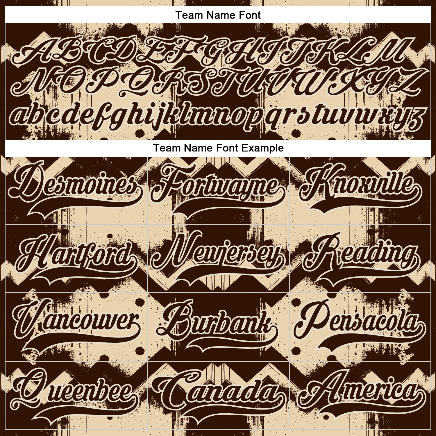 Custom City Cream Brown-Cream Tribal Indigenous Grunge Geometric Splash Hockey Lace Neck Jersey view 6