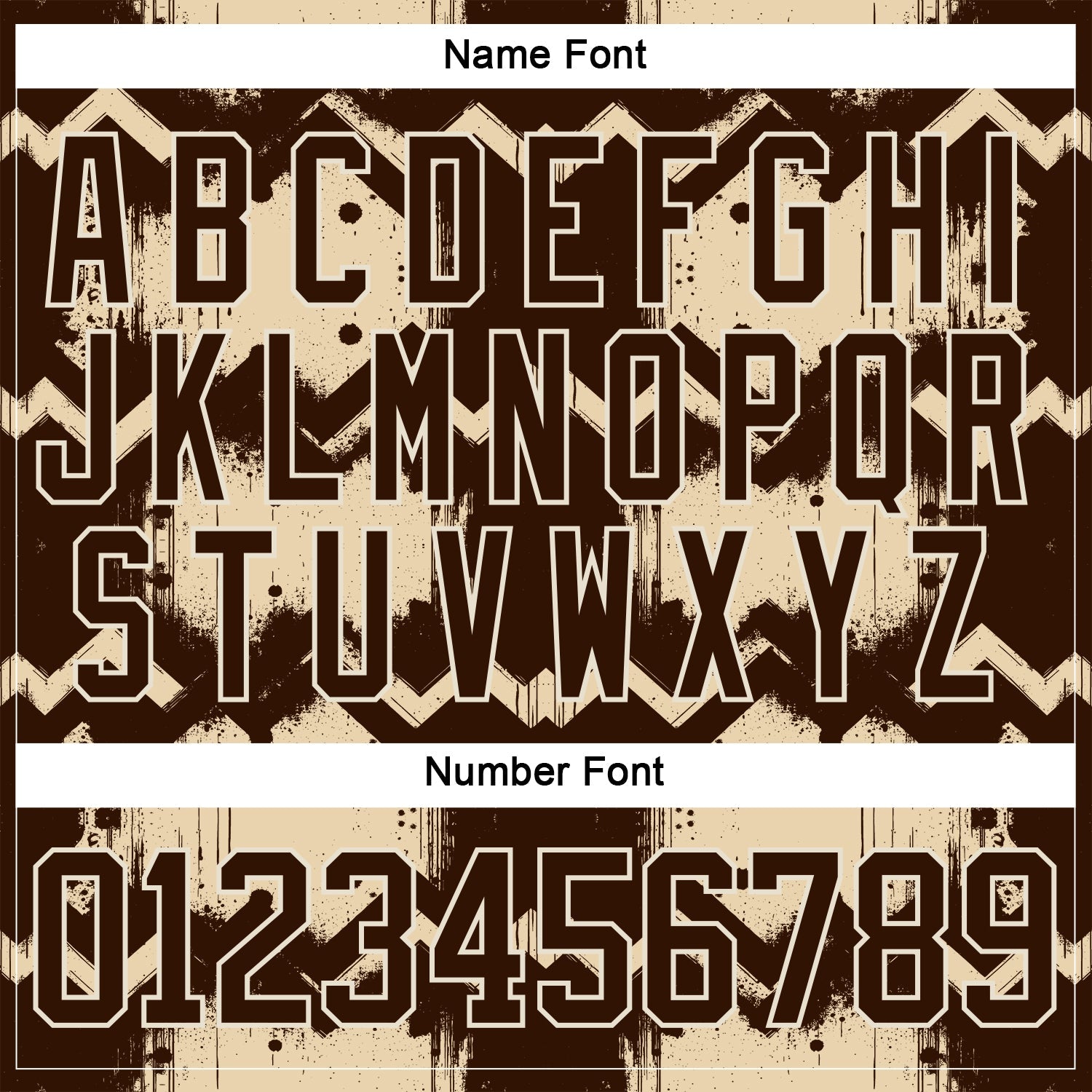Custom City Cream Brown-Cream Tribal Indigenous Grunge Geometric Splash Hockey Lace Neck Jersey view 7