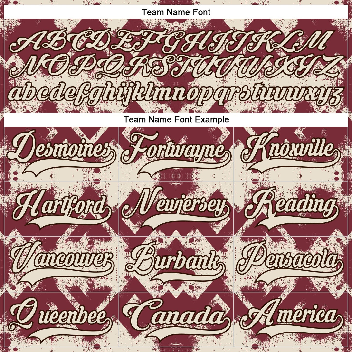 Custom Burgundy Cream-Brown Tribal Indigenous Grunge Geometric Splash Hockey Lace Neck Jersey view 6