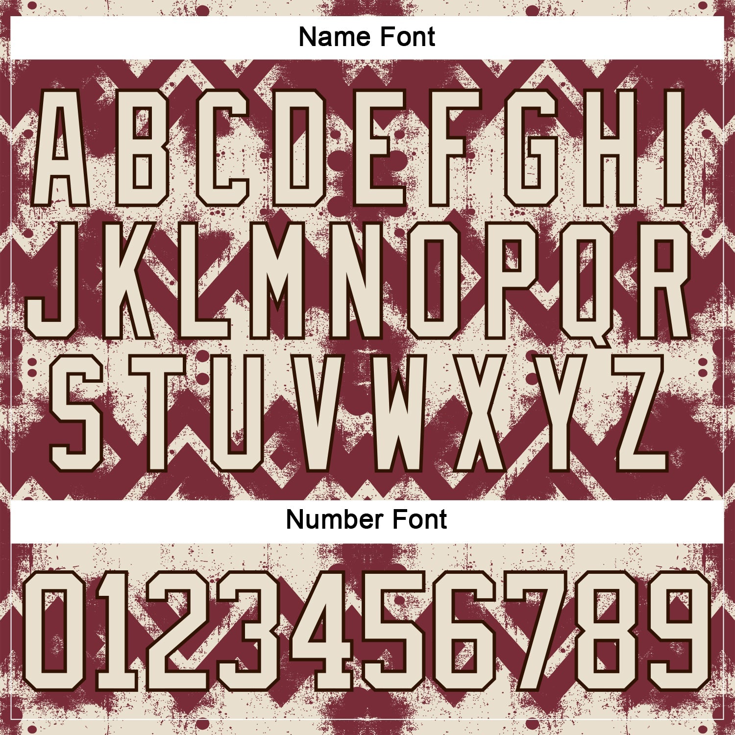 Custom Burgundy Cream-Brown Tribal Indigenous Grunge Geometric Splash Hockey Lace Neck Jersey view 7