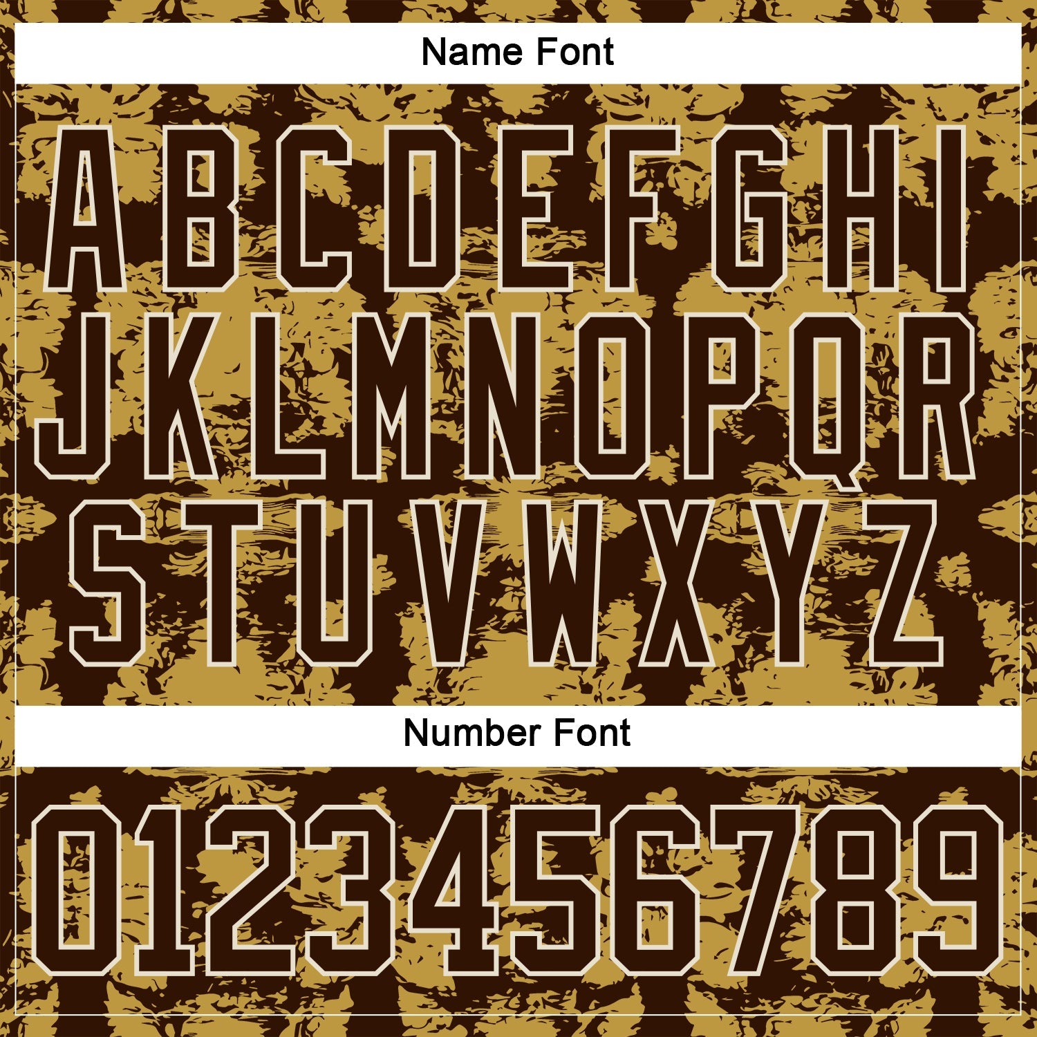Custom Brown Old Gold-Cream Tribal Indigenous Grunge Splash Hockey Lace Neck Jersey view 7