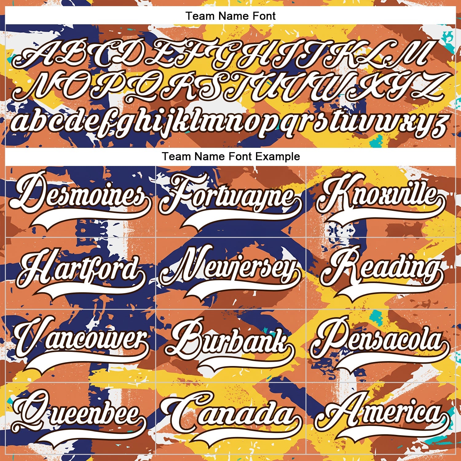 Custom Texas Orange White Yellow Blue-Brown Tribal Indigenous Grunge Splash Hockey Lace Neck Jersey view 6