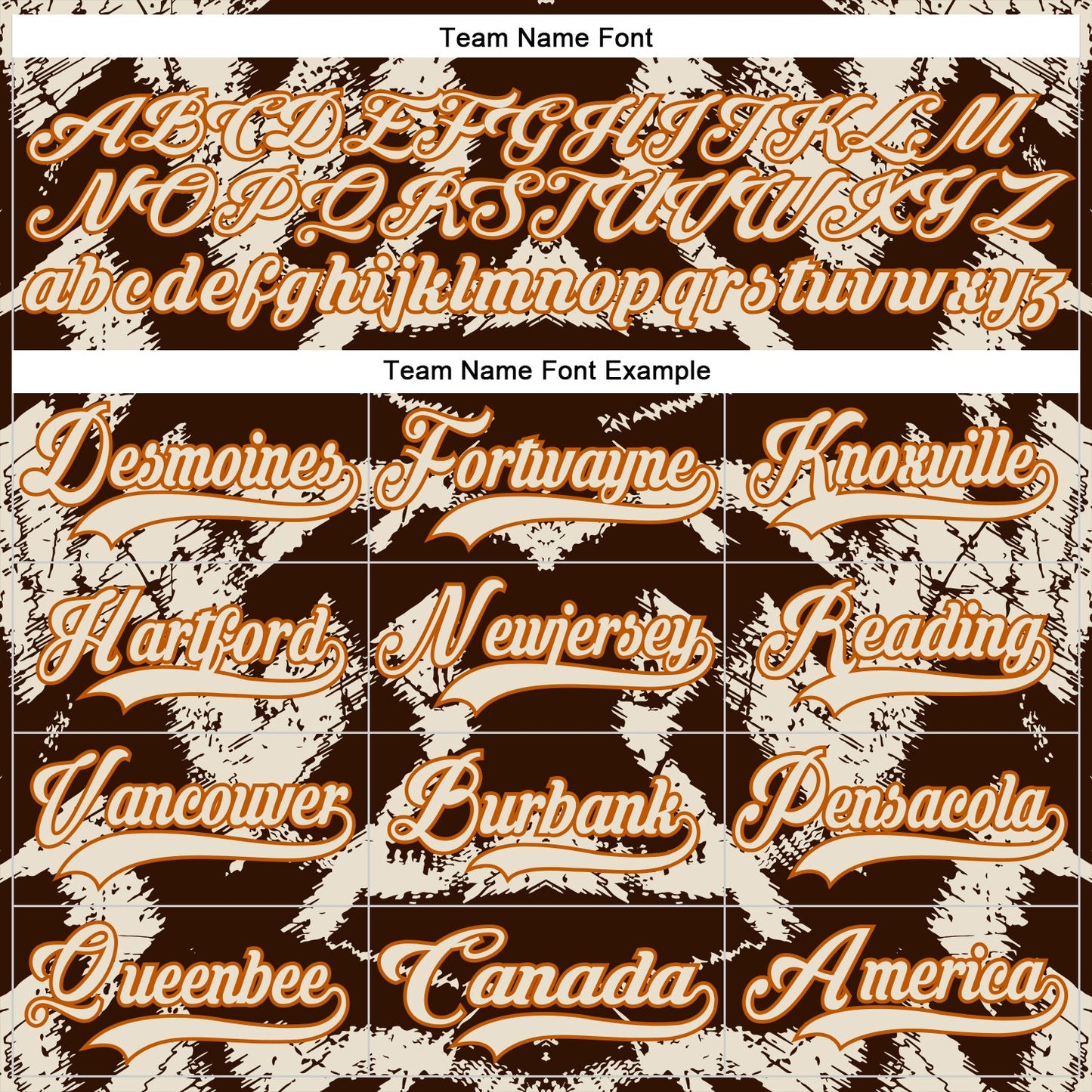 Custom Brown Cream-Texas Orange Tribal Indigenous Grunge Splash Hockey Lace Neck Jersey view 6