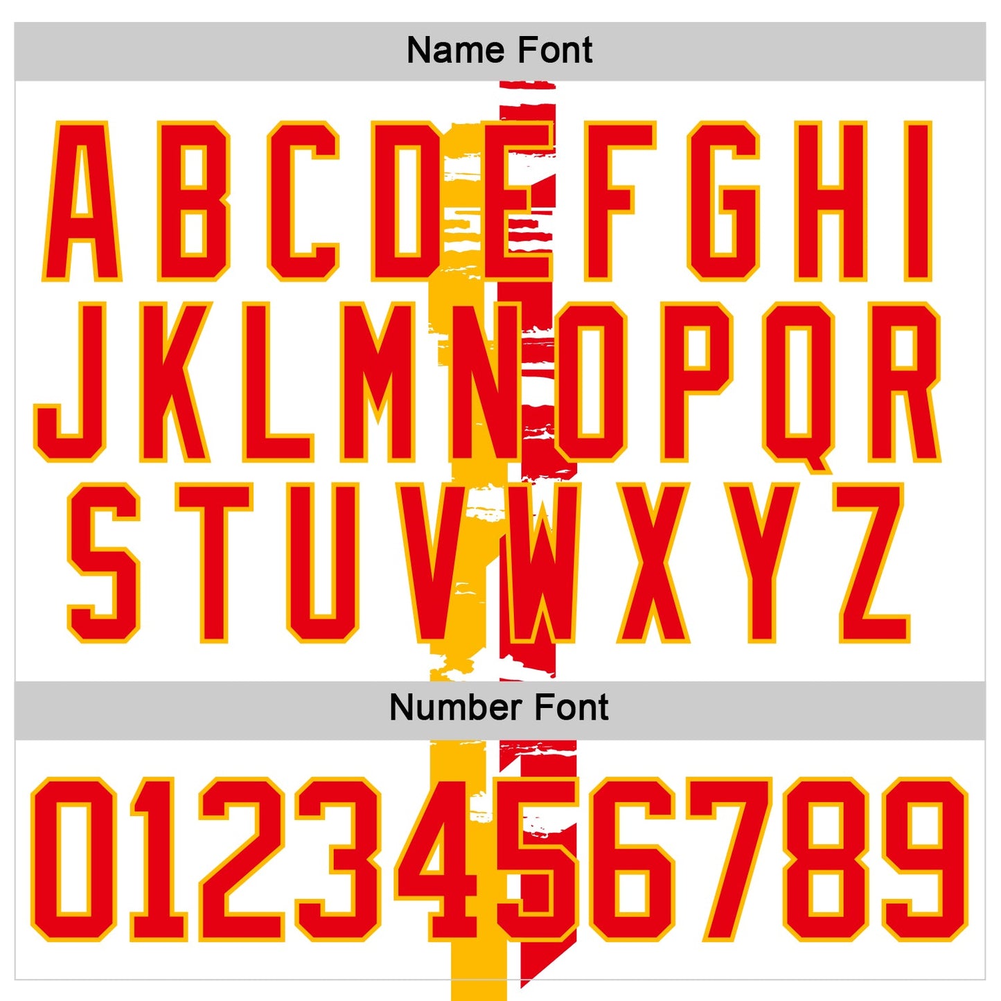 Custom White Fire Red-Gold Abstract Calgary Inspired Grunge Stripe Hockey Lace Neck Jersey view 7