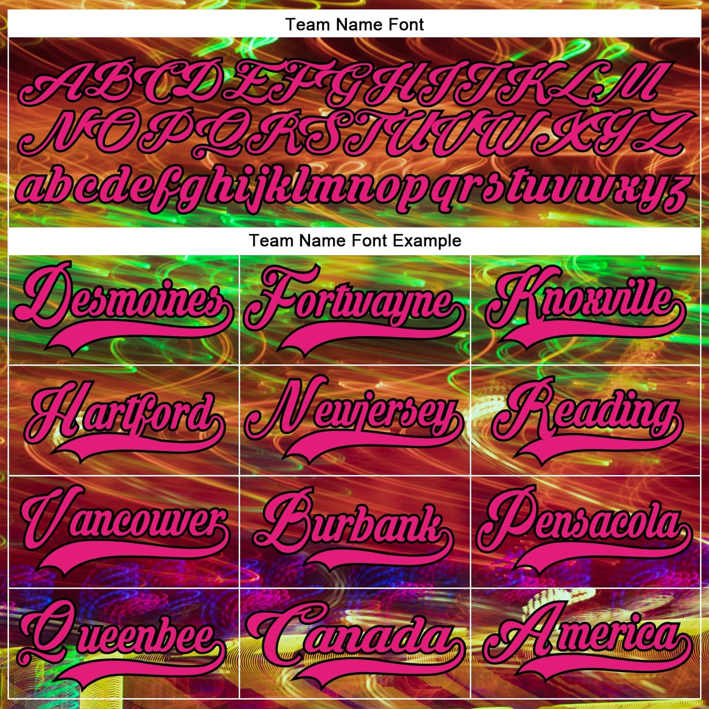 Custom Black Hot Pink Yellow-Green Trippy Psychedelic Hockey Lace Neck Jersey view 6