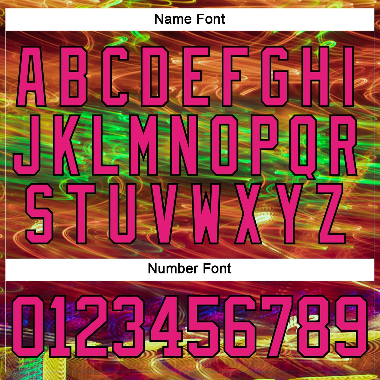 Custom Black Hot Pink Yellow-Green Trippy Psychedelic Hockey Lace Neck Jersey view 7