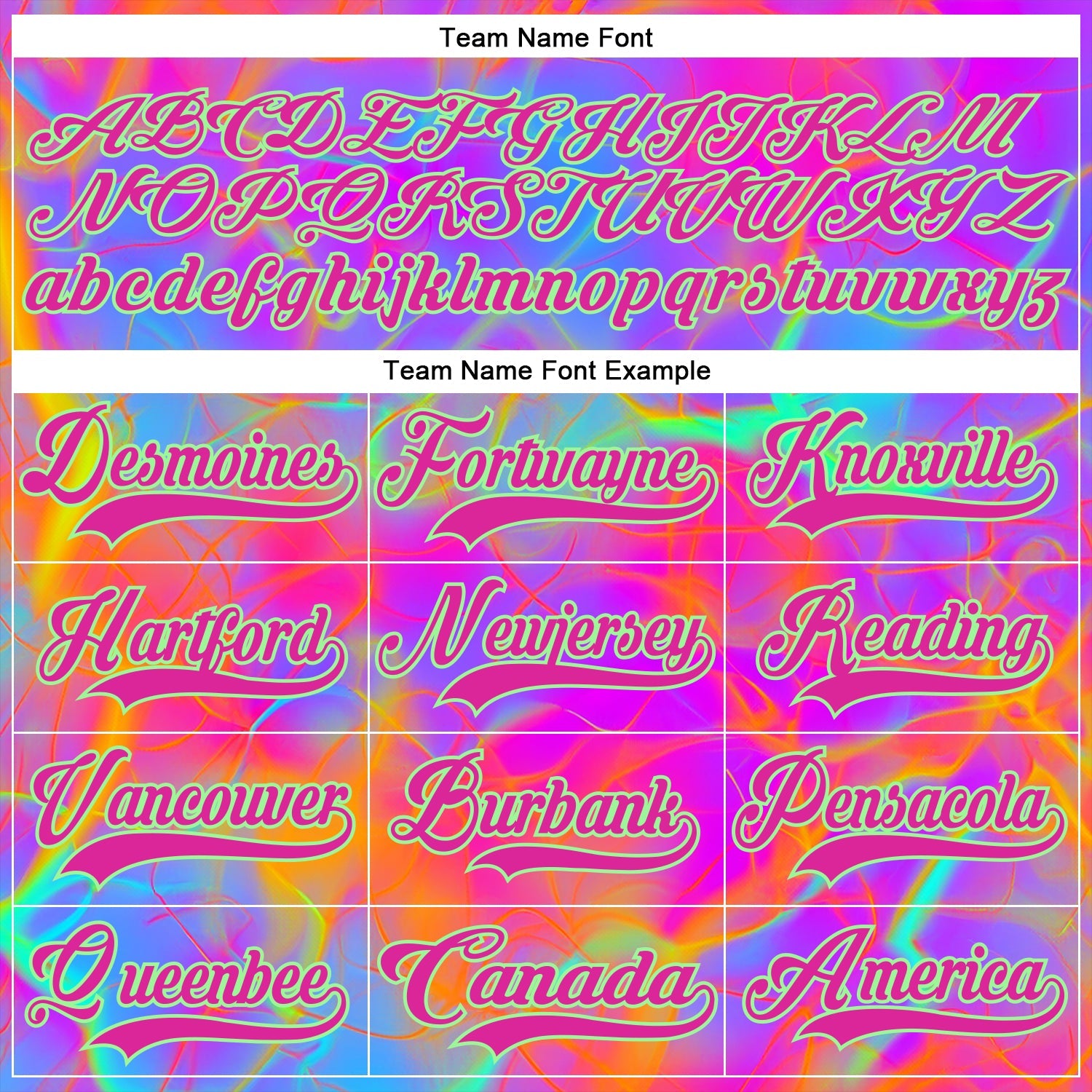 Custom Deep Pink Pea Green Purple-Orange Trippy Psychedelic Neon Hockey Lace Neck Jersey view 6