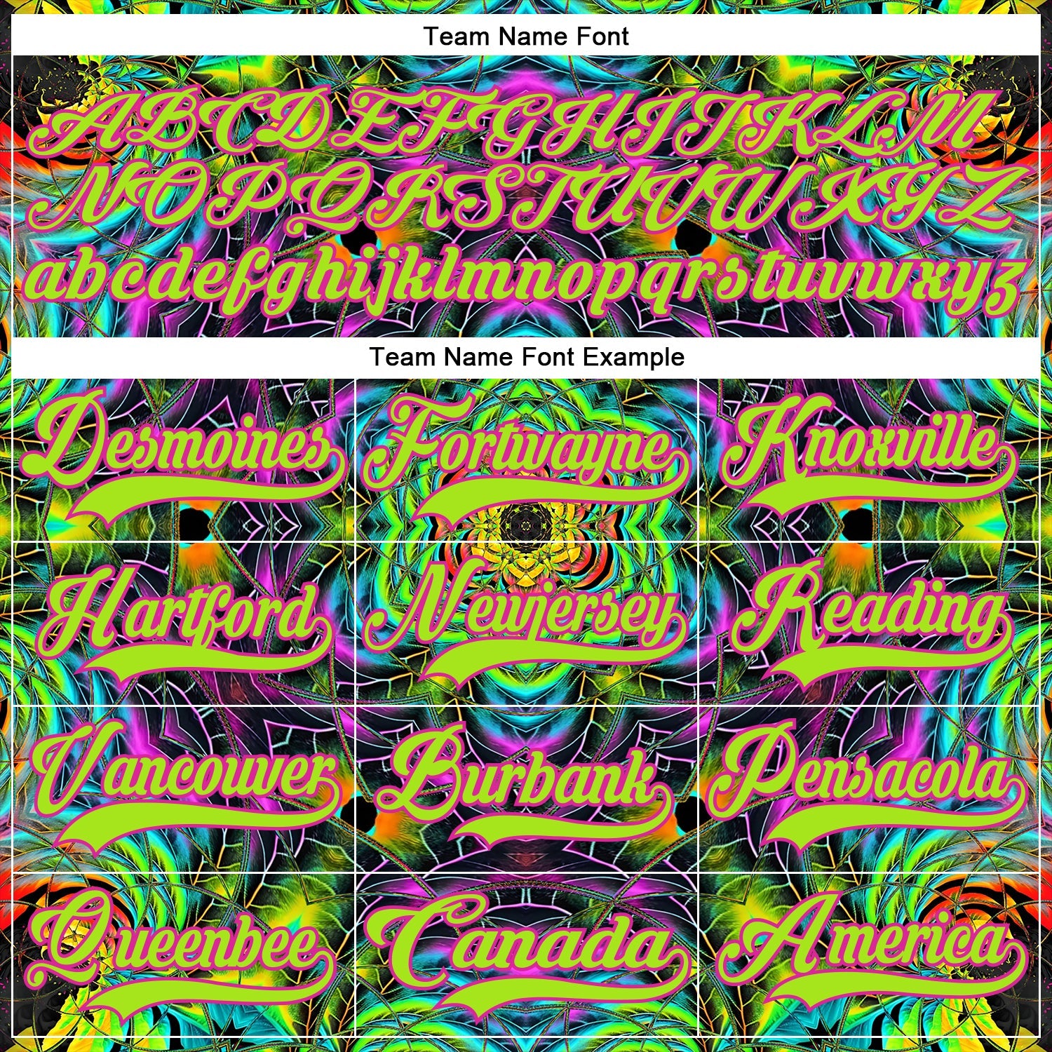 Custom Black Neon Green-Hot Pink Trippy Psychedelic Geometric Hockey Lace Neck Jersey view 6