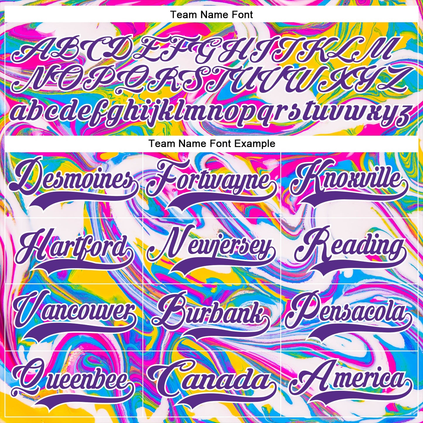 Custom White Purple Yellow Pink-Blue Trippy Psychedelic Fluid Hockey Lace Neck Jersey view 6