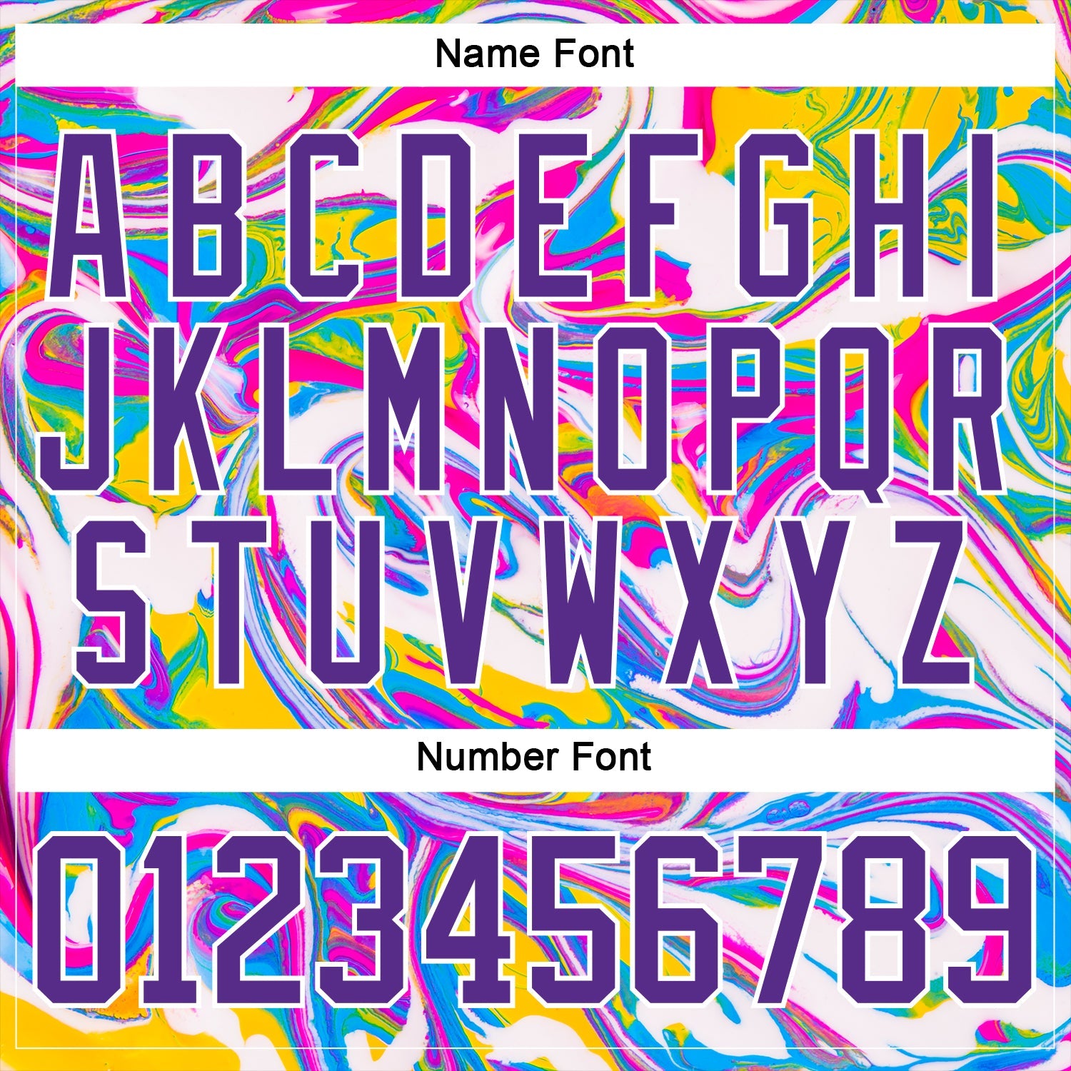 Custom White Purple Yellow Pink-Blue Trippy Psychedelic Fluid Hockey Lace Neck Jersey view 7