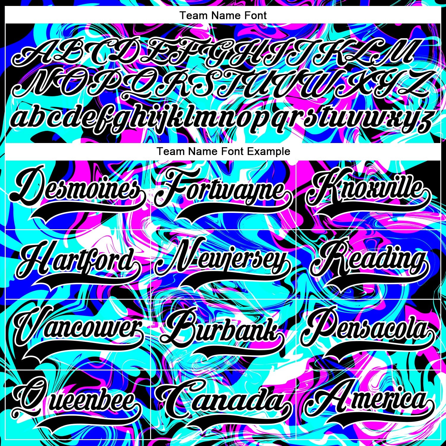 Custom Blue Black Deep Pink-White Trippy Psychedelic Fluid Hockey Lace Neck Jersey view 6