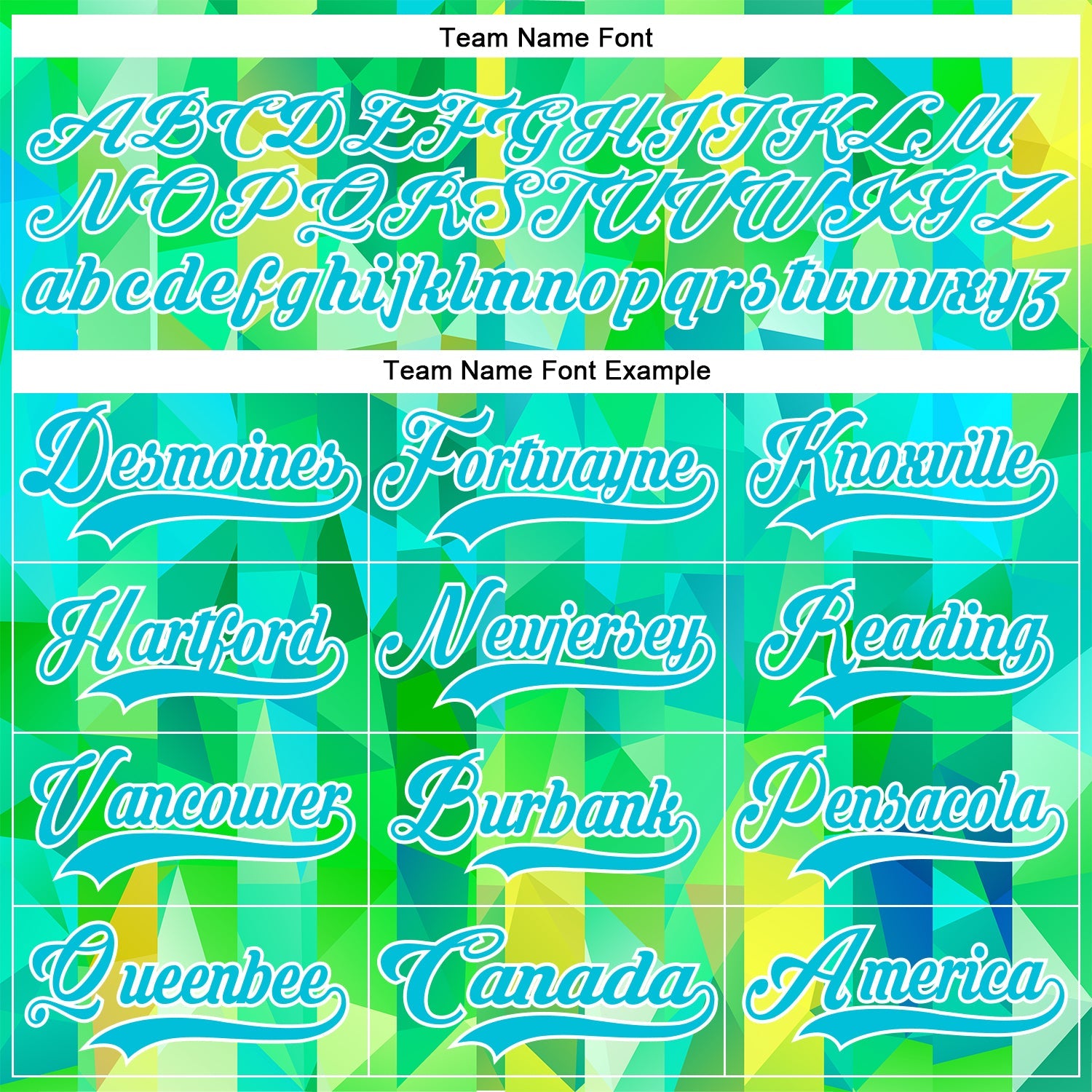 Custom Green Lakes Blue-White Trippy Psychedelic Geometric Hockey Lace Neck Jersey view 6