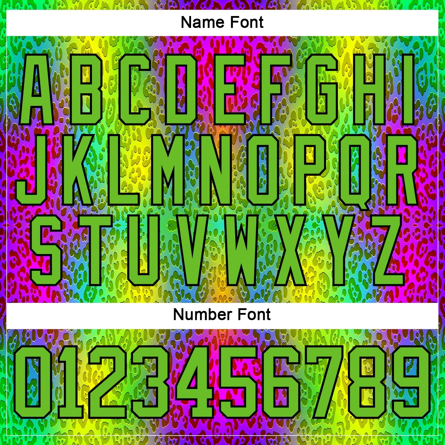 Custom Aurora Green Pink Black-White Leopard Print Neon Hockey Lace Neck Jersey view 7