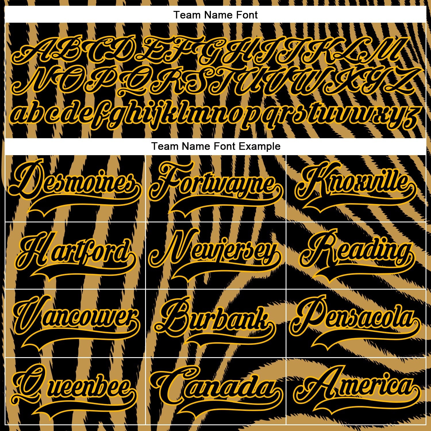 Custom Old Gold Black Gold-White Zebra Print Hockey Lace Neck Jersey view 6