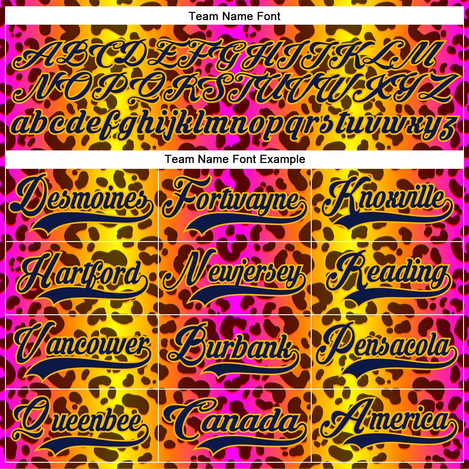 Custom Gold Navy-Pink Leopard Print Neon Hockey Lace Neck Jersey view 6