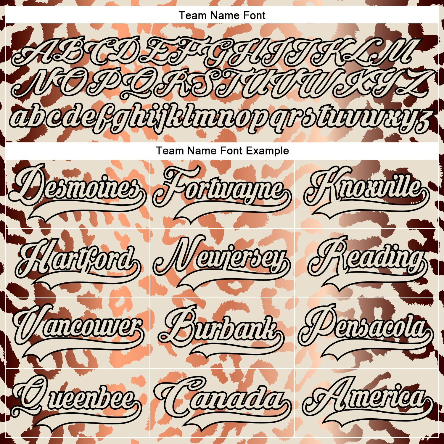 Custom Cream Orange Black-White Leopard Print Hockey Lace Neck Jersey view 6
