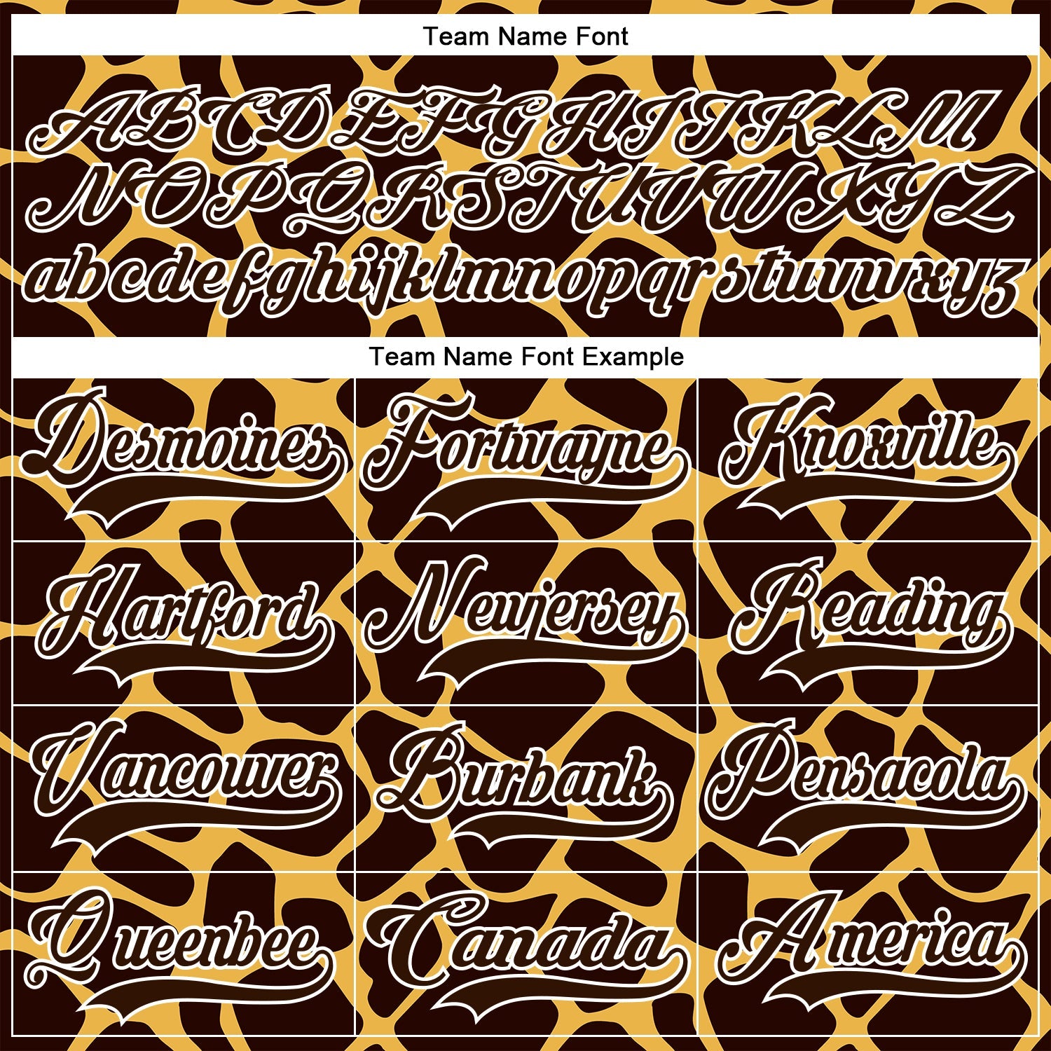 Custom Brown White Giraffe Print Neon Hockey Lace Neck Jersey view 6