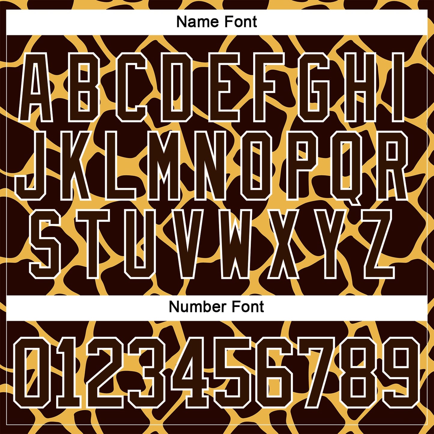 Custom Brown White Giraffe Print Neon Hockey Lace Neck Jersey view 7