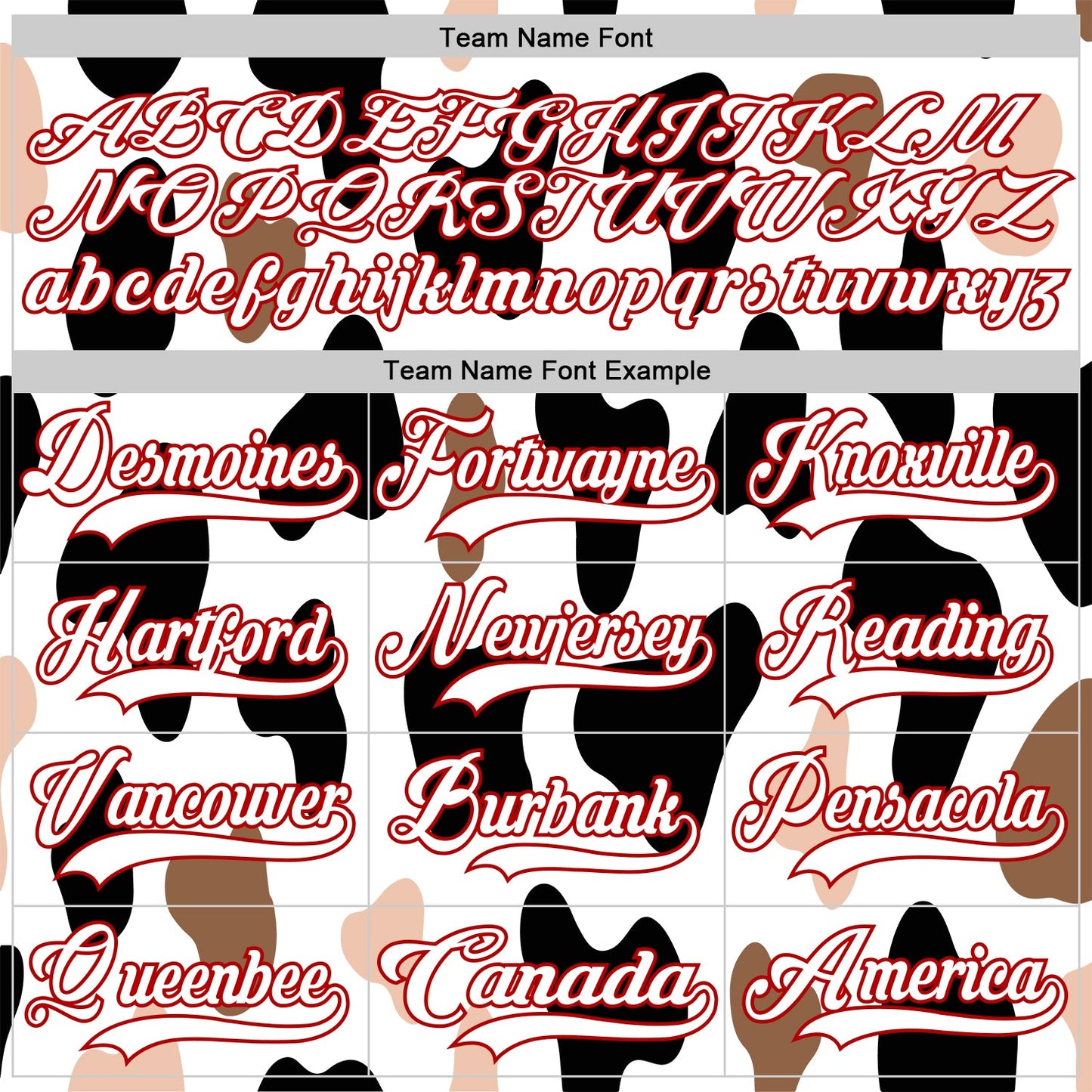 Custom White Black-Red Cow Print Neon Hockey Lace Neck Jersey view 6