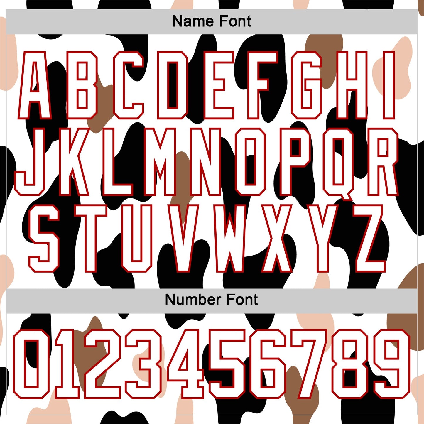 Custom White Black-Red Cow Print Neon Hockey Lace Neck Jersey view 7