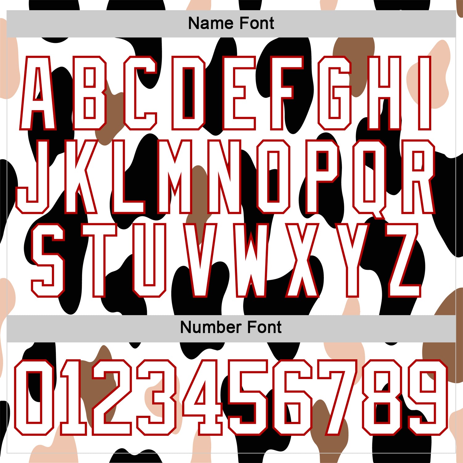 Custom White Black-Red Cow Print Neon Hockey Lace Neck Jersey view 7
