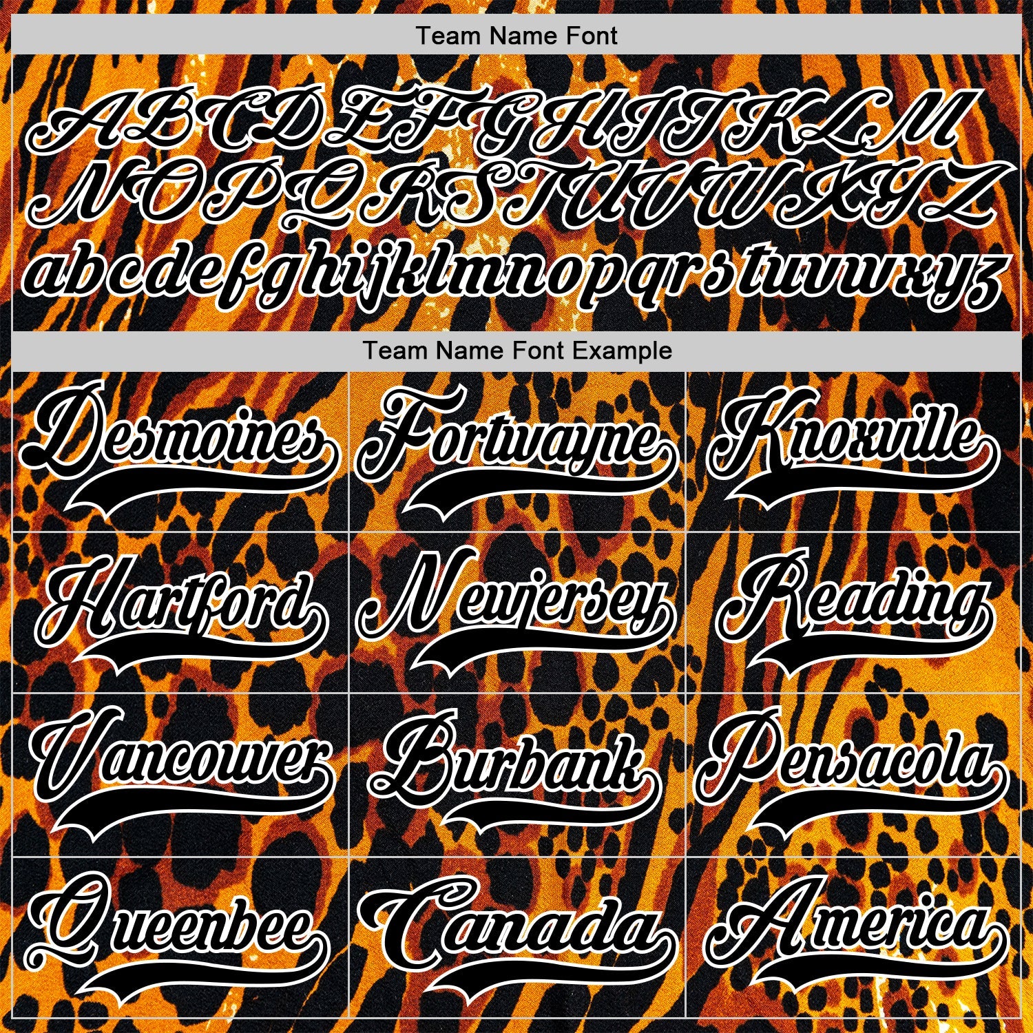 Custom Orange Black-White Leopard Print Hockey Lace Neck Jersey view 6